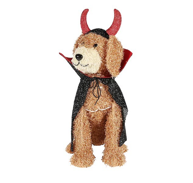 Haunted Living 28-in Lighted Doodle Dog with Cape Halloween Decoration