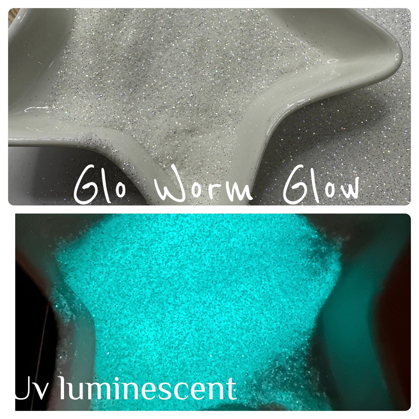 Glo Worm: Uv Fine glow glitter, Sold by TwoFacedGlitters .5oz