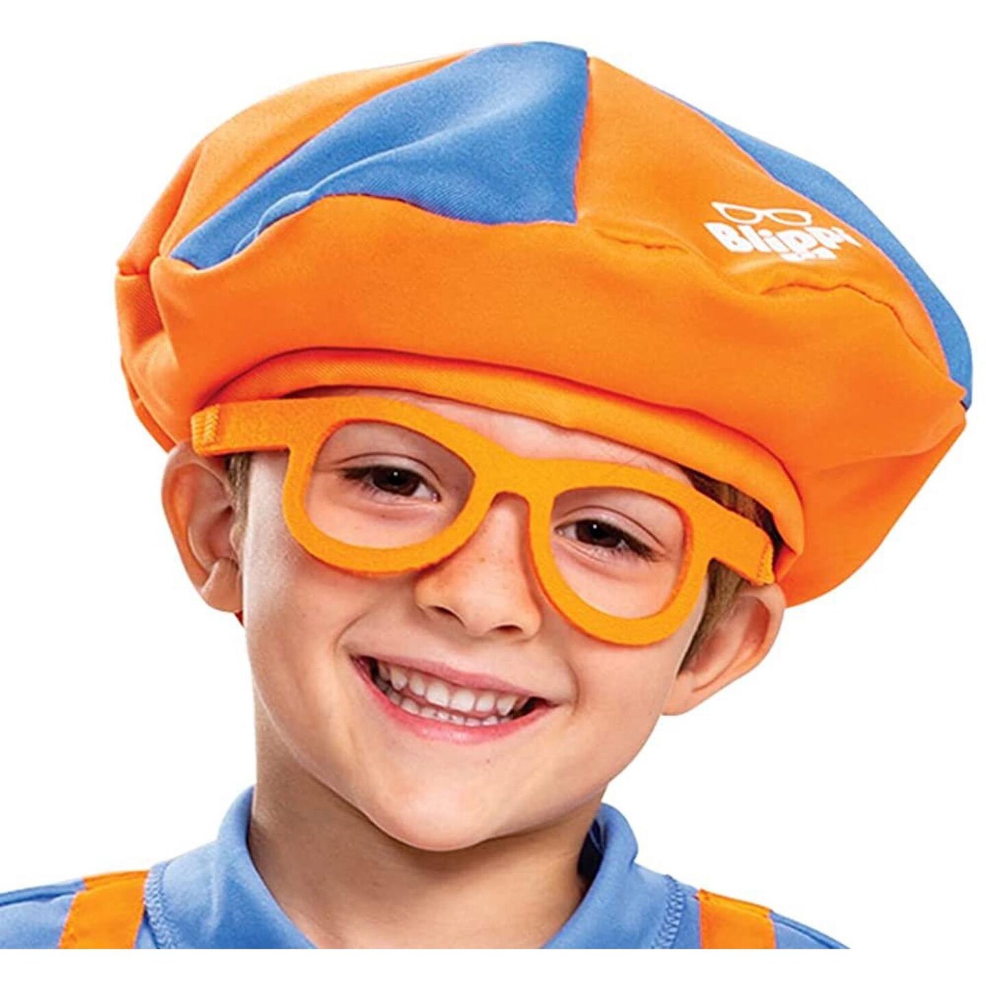 Blippi Costume for Kids Official Jumpsuit Outfit with Hat Bowtie Classic Toddler Size XS (3T-4T)