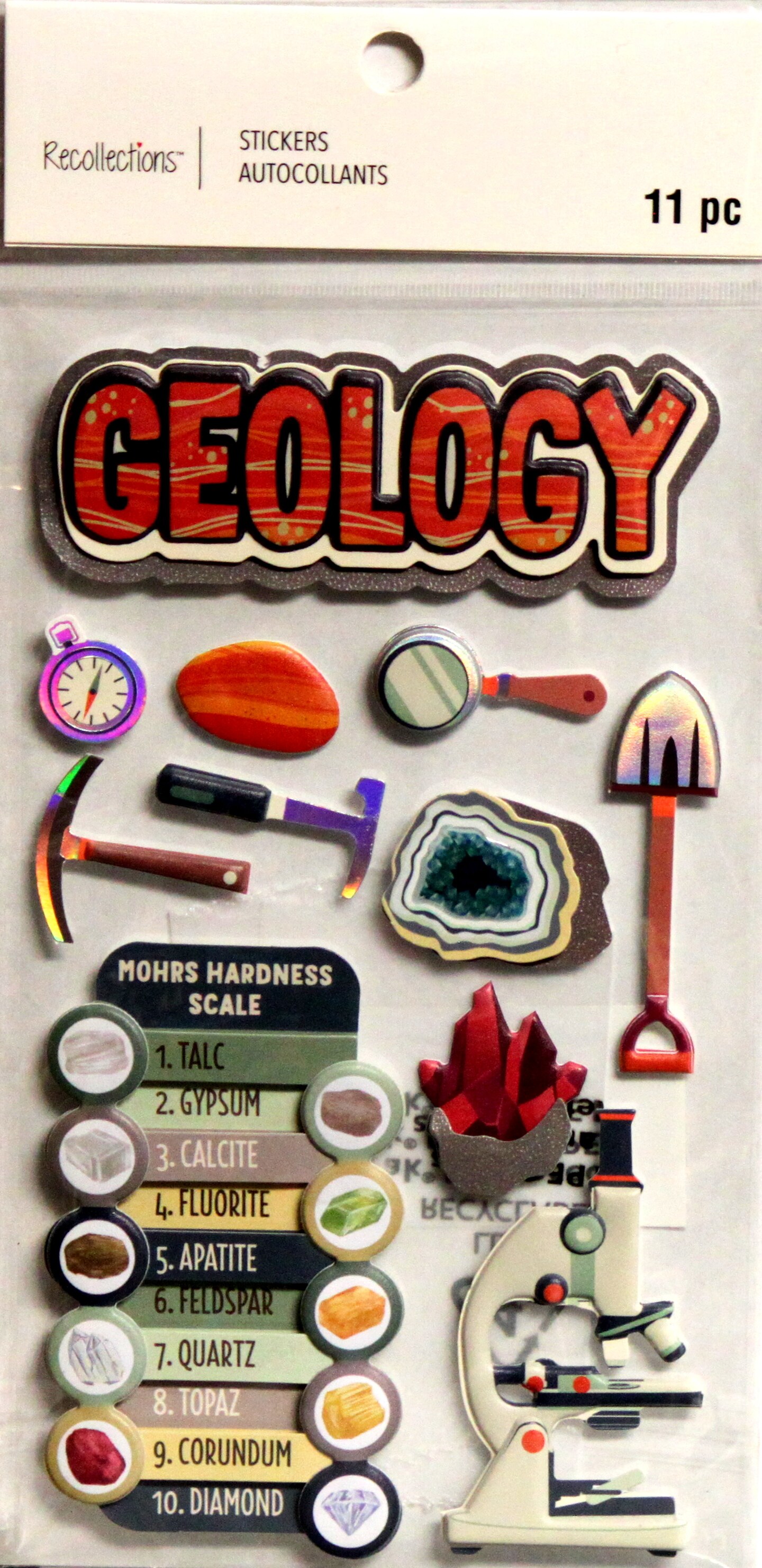 Recollections Geology Dimensional Stickers