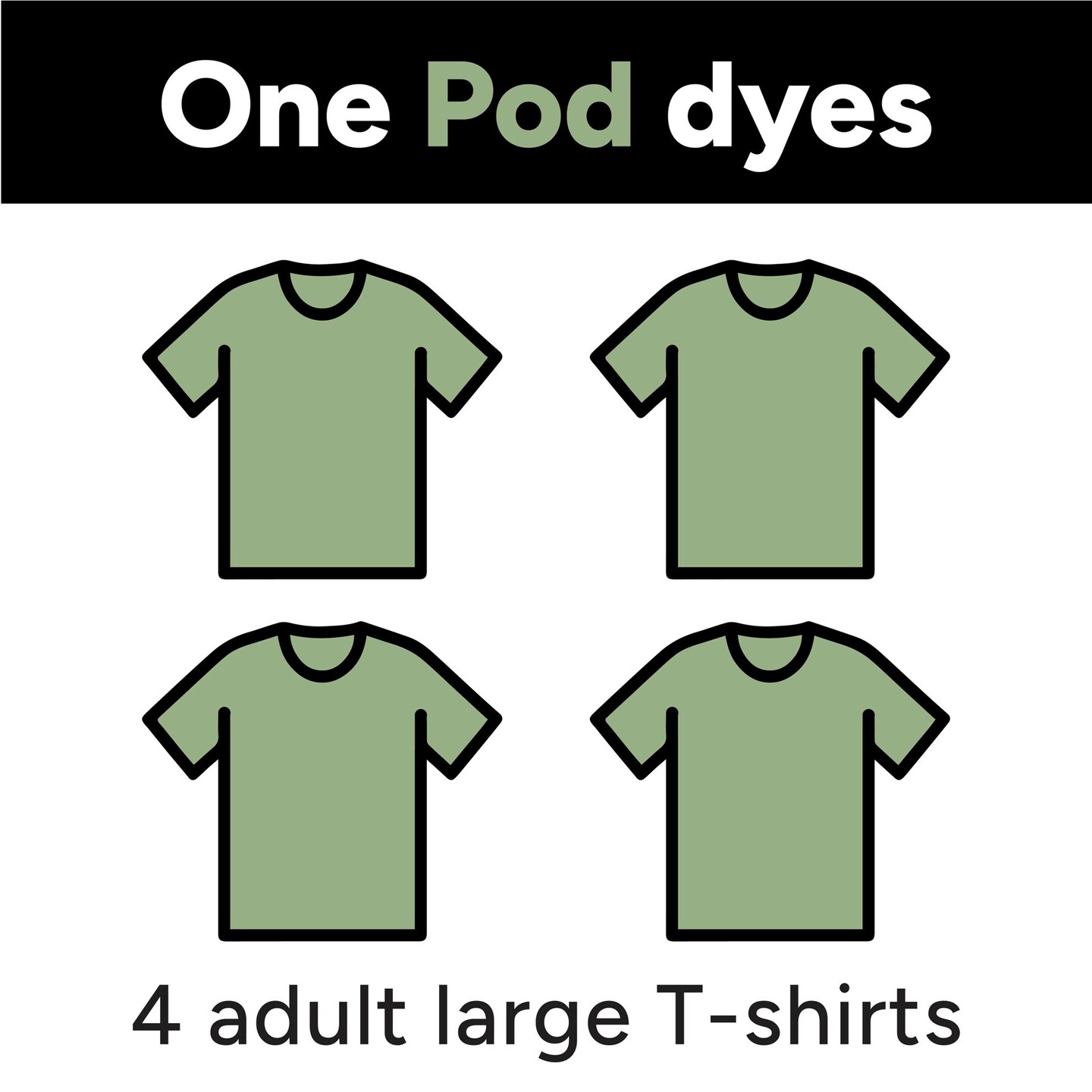Tulip Fabric Dye Pod Dirty Martini (green)