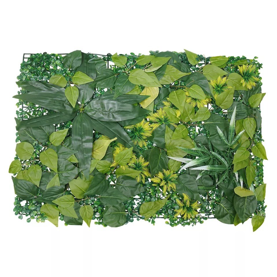 12pcs 60*40cm Artificial Boxwood Wall Hedge Mat Plant Panels Outdoor Grass Fence