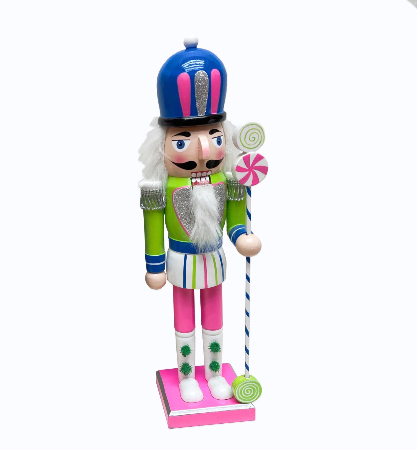 Candyland Christmas Wooden Nutcracker Soldier Wizardi F07M6-1A