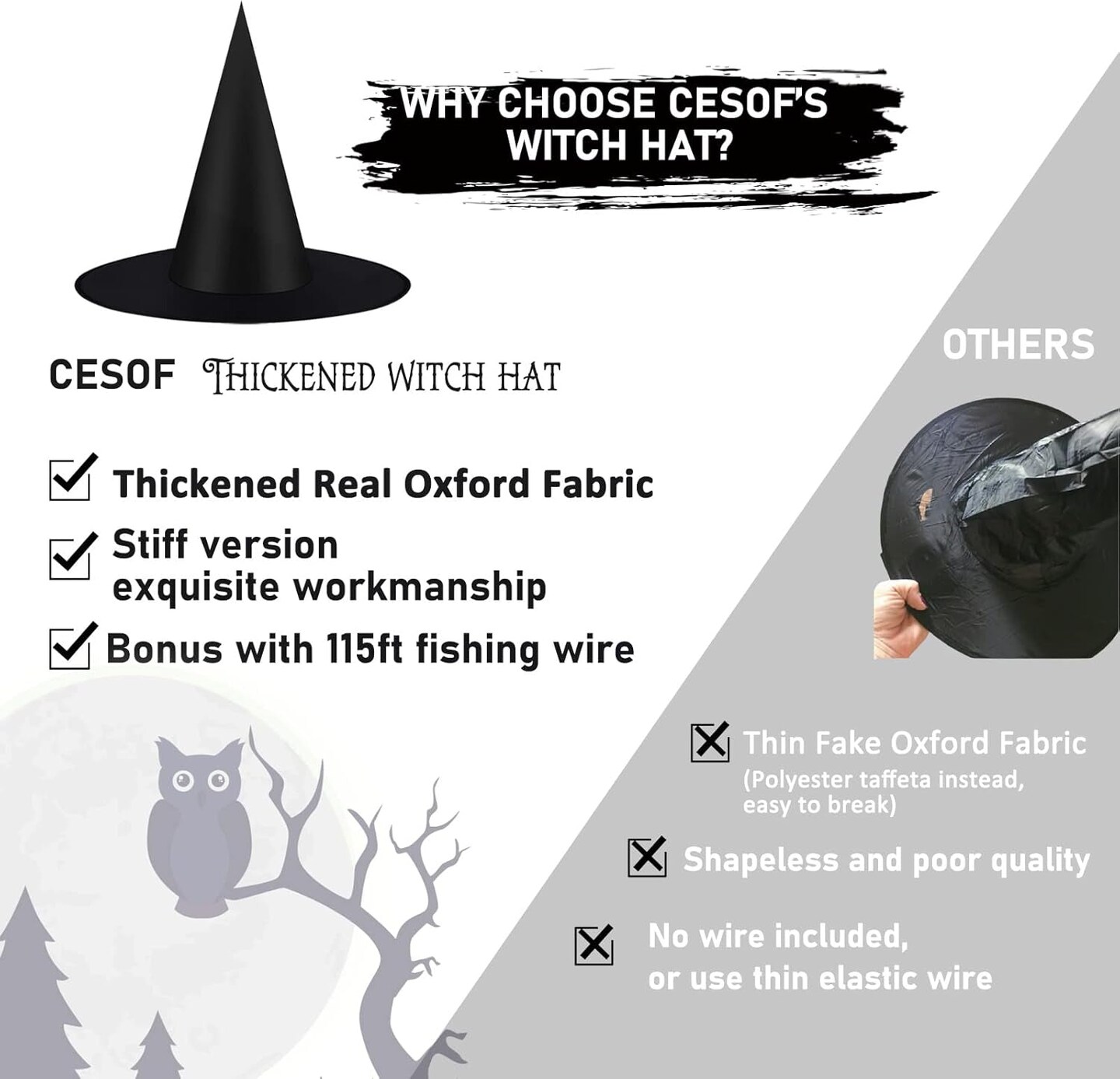 12Pcs Witch Hats Costume