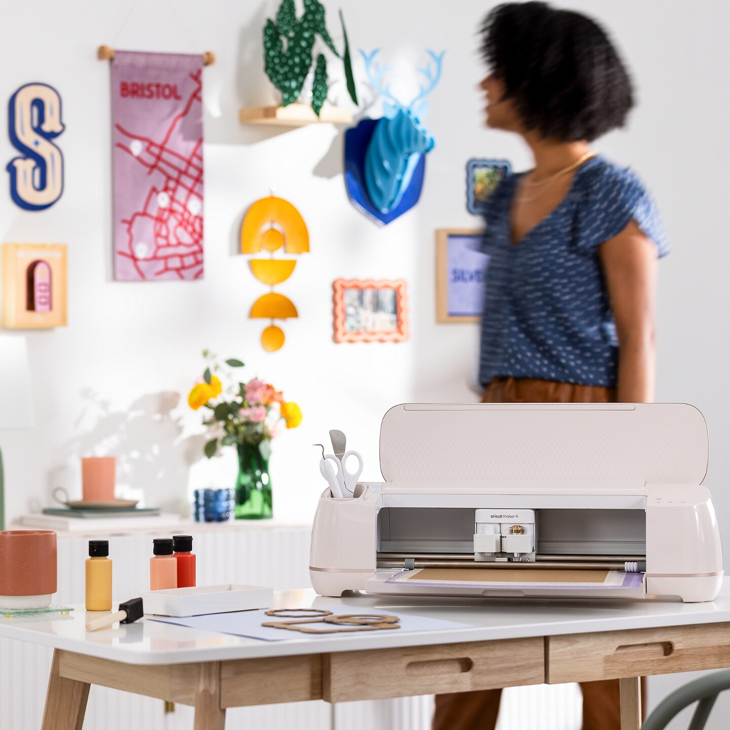 Cricut Maker 4 Cutting Machine with EasyPress 3 Heat Press and Materials Bundle