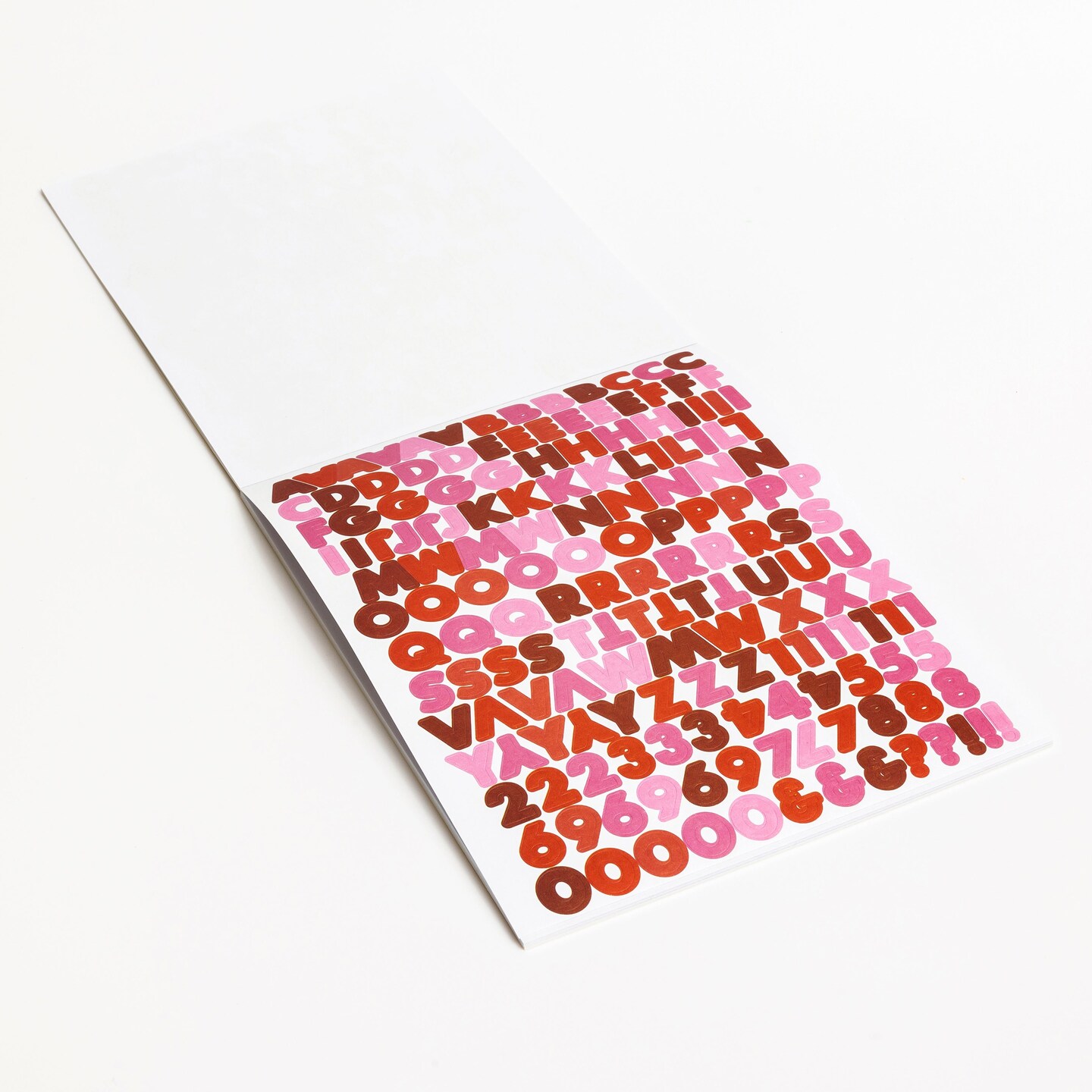 Red &#x26; Pink Block Letter Stickers Everett Rd. by Cathe Holden