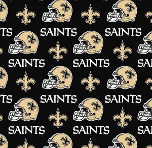 Licensed NFL New Orleans Saints Cotton 6283-D Fabric by the Yard