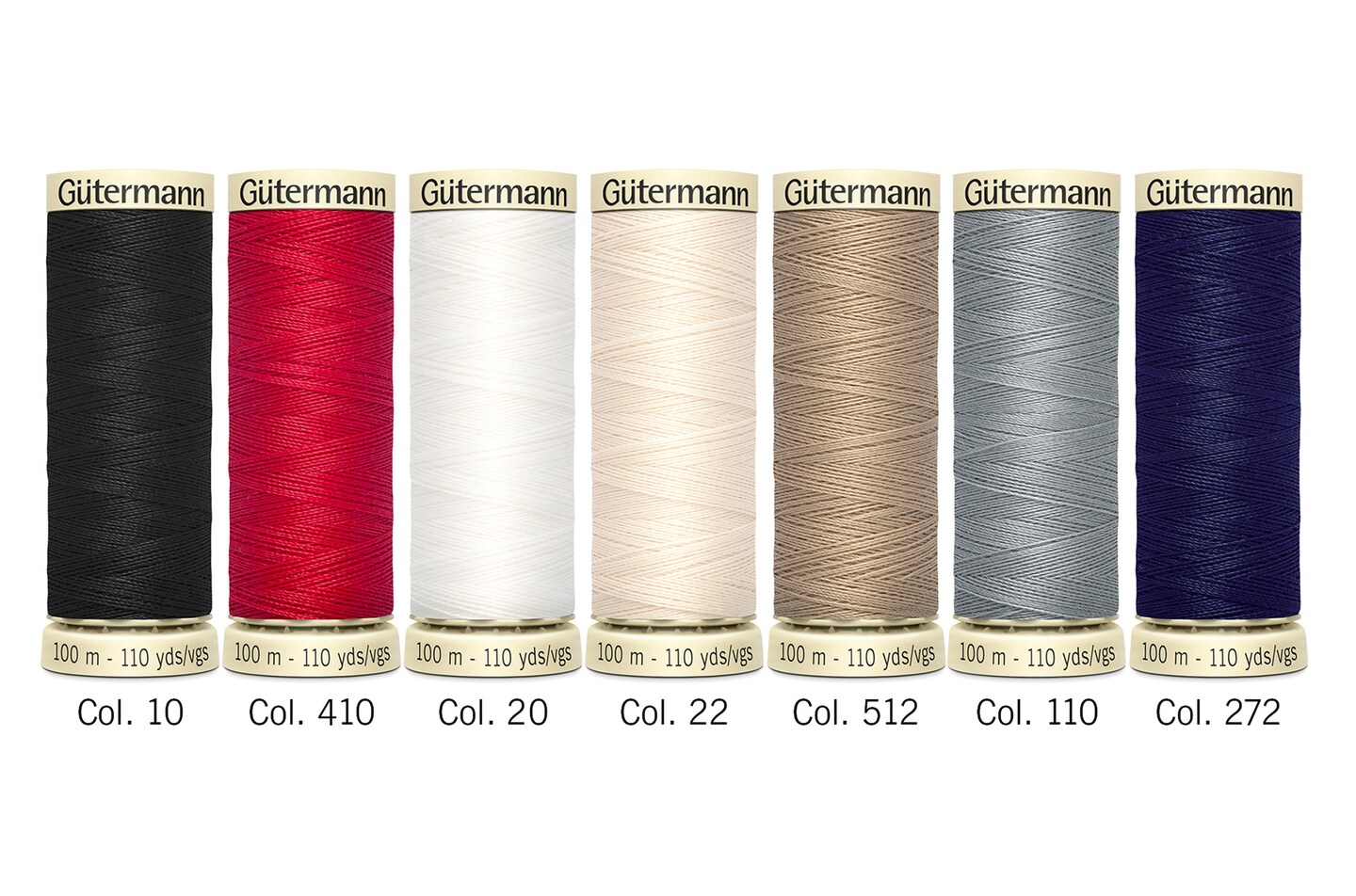Gutermann Sew-All Polyester Thread Set - 7 Spools-Basic