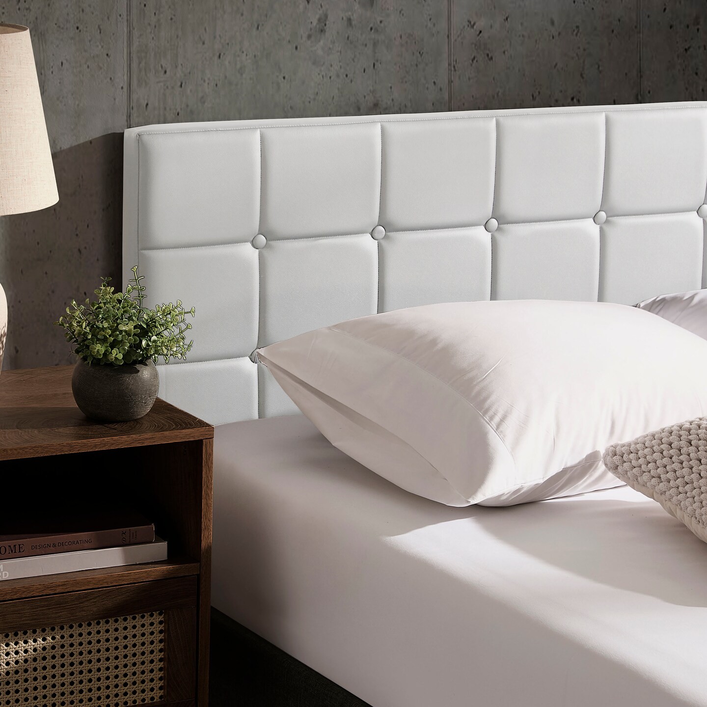 Nestl Button Tufted Upholstered Headboard