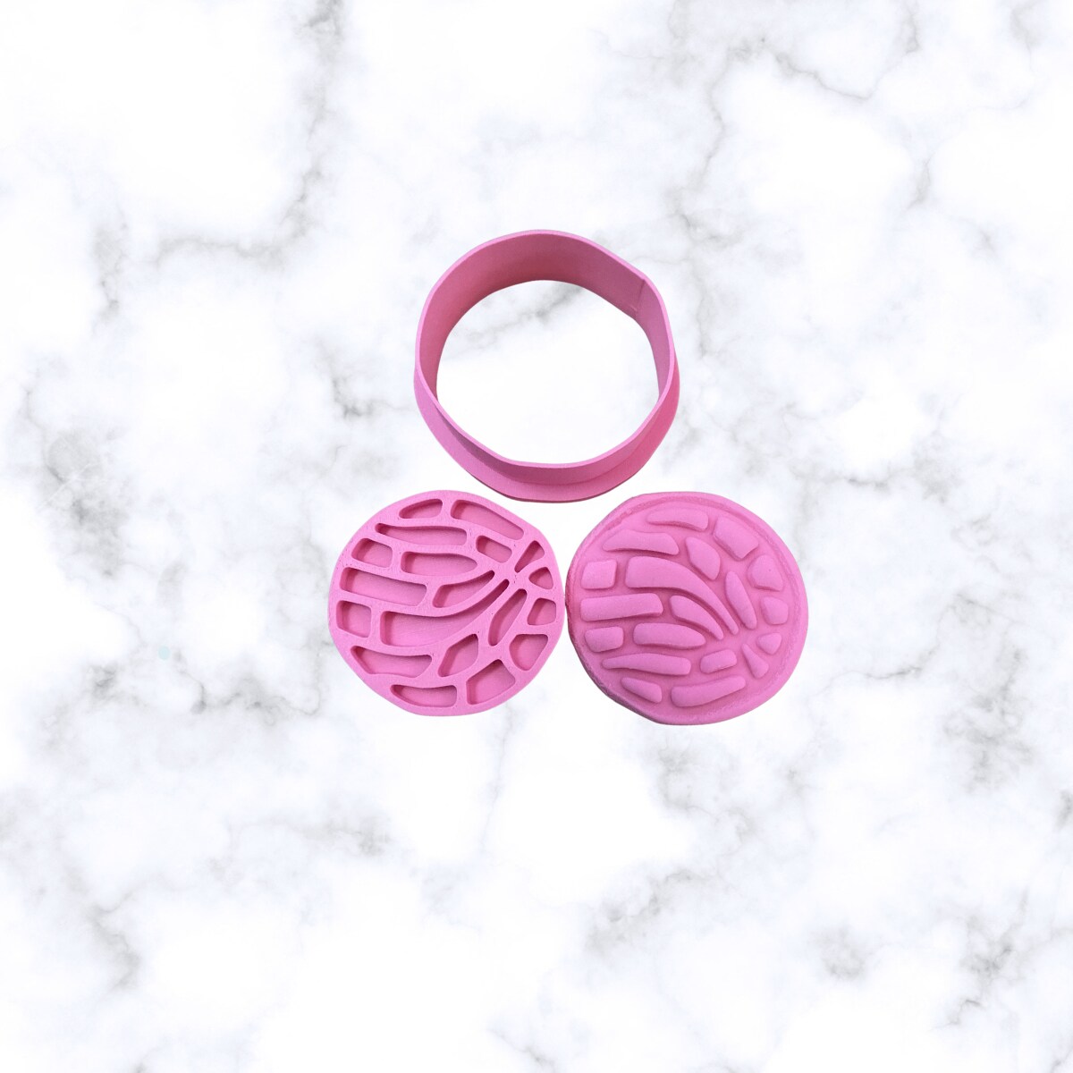 Concha Heart Fondant or Cookie Cutters