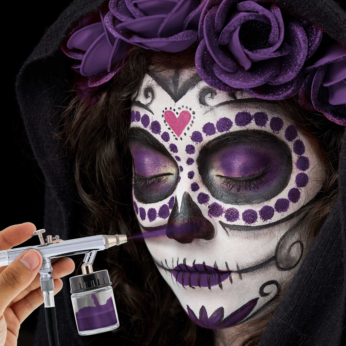 Purple Airbrush Face &#x26; Body Water Based Paint for Kids, 8 oz.