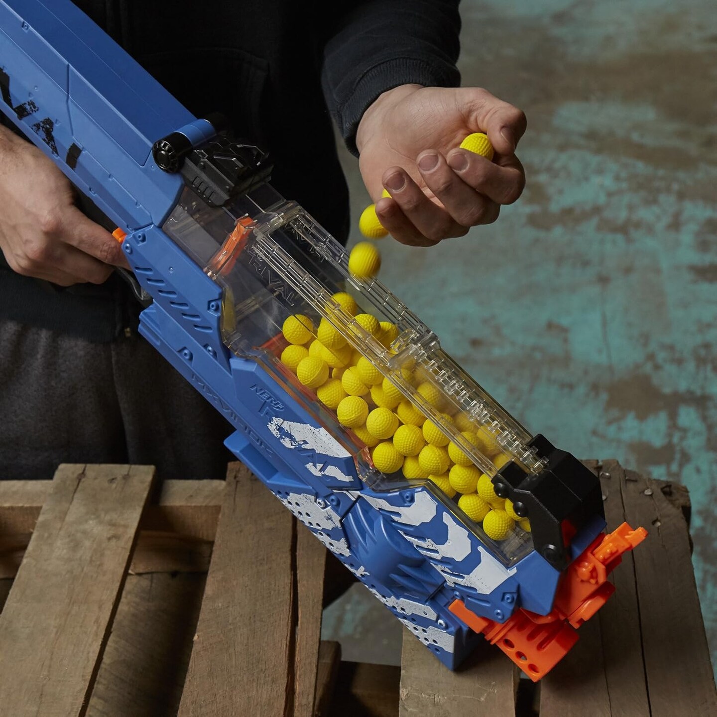 Rival Nemesis MXVII-10K Blaster, Blue