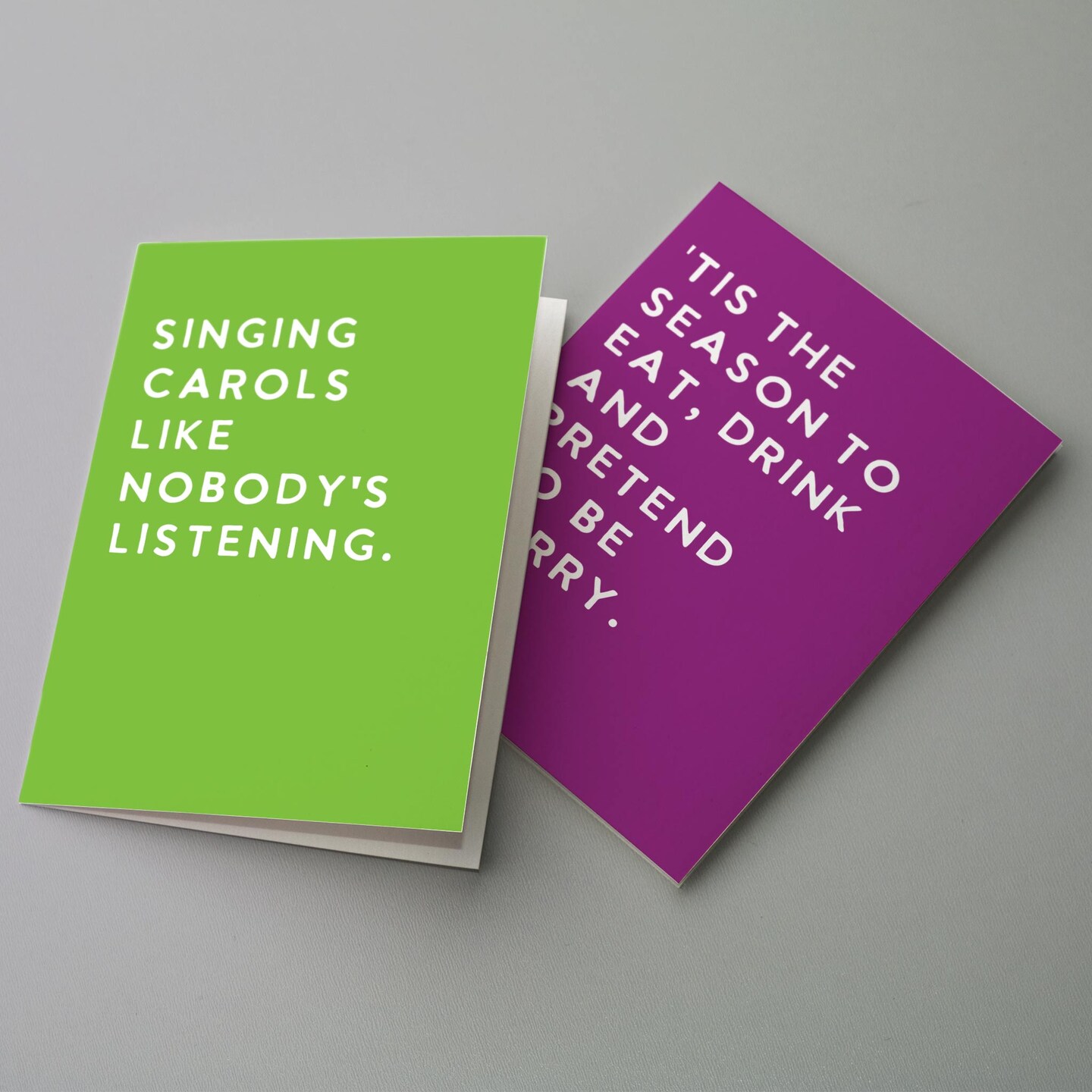 Funny Holiday Greeting Cards Boxed Set – 24 Modern Christmas Notecards with 6 Hilarious and Relatable Designs, Perfect for Spreading Laughter and Cheer