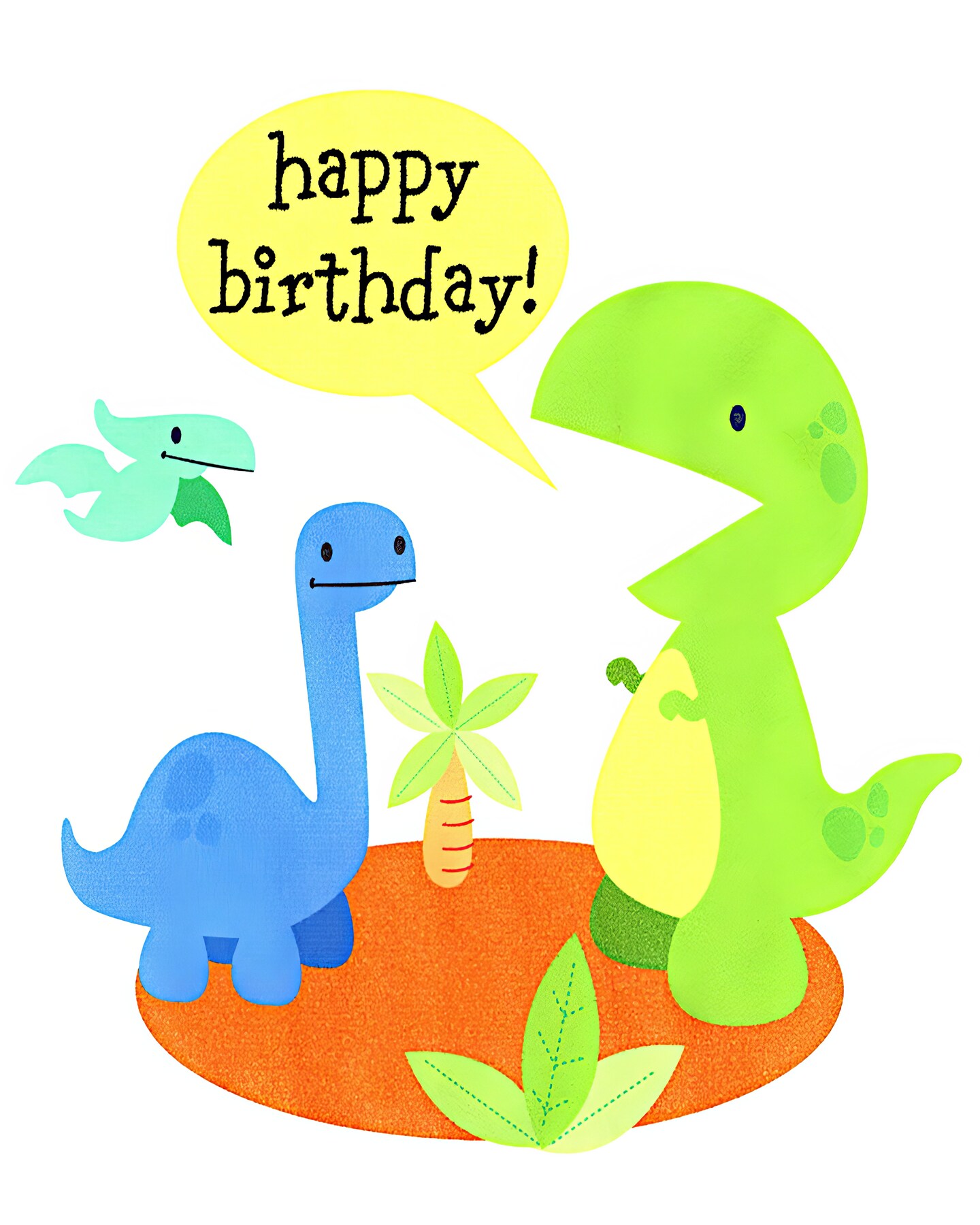 Dinosaurs Fantasy Happy Birthday Party Edible Topper - Personalized Fondant Decor for Wedding, Baby Shower Gluten Free - D20515 | MakerPlace by Michaels for Dinosaur Happy Birthday Free Printable