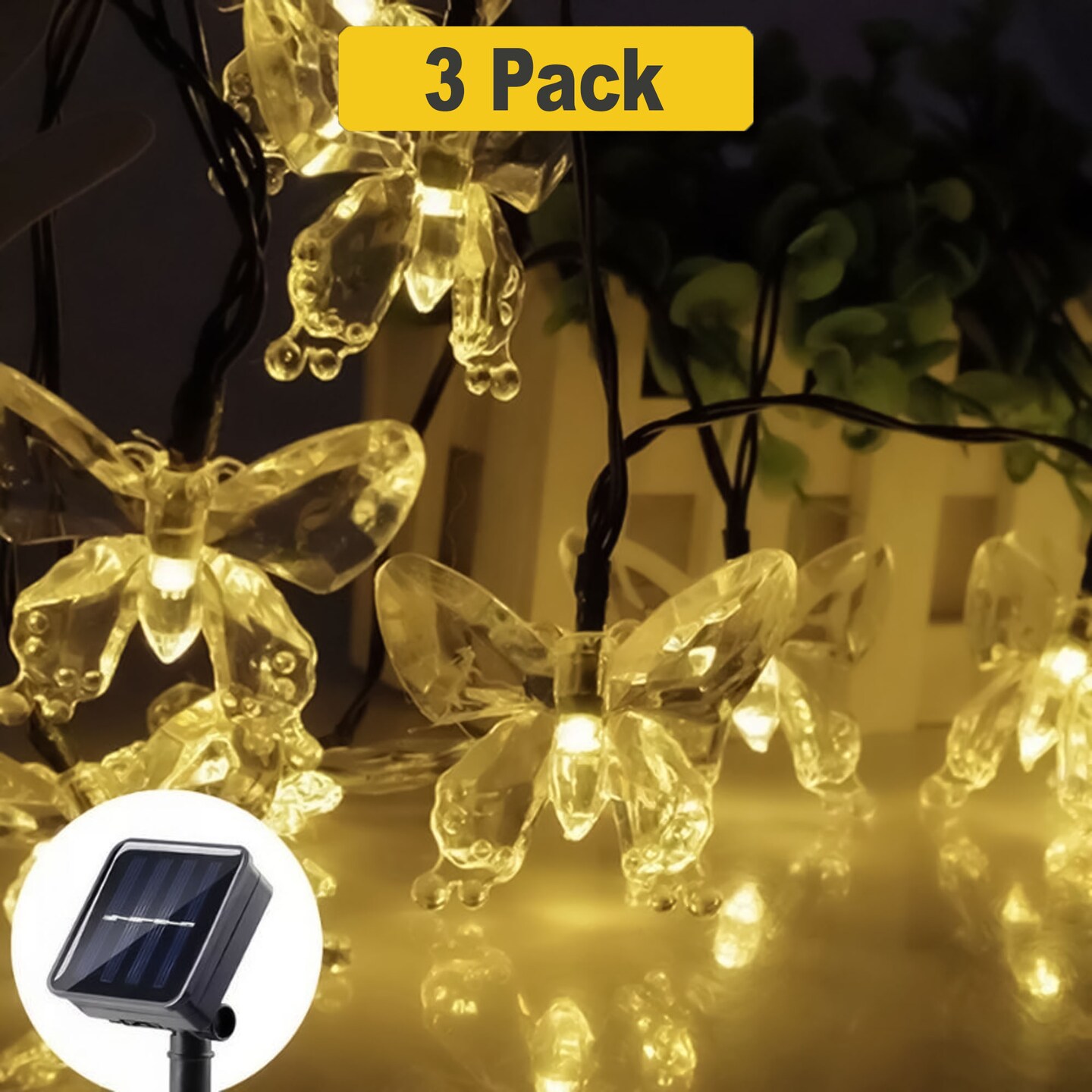 Solar Butterfly String Light for Outdoor Spaces