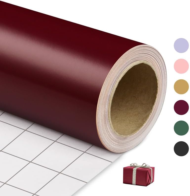 Christmas Wrapping Paper, Red Wrapping Paper, 17 Inches X 32.8 Feet, Minimalist Solid Plain Color Wrapping Raper Christmas Roll, Gift Wrapping Paper for Christmas, Wedding, Birthday, Baby Shower