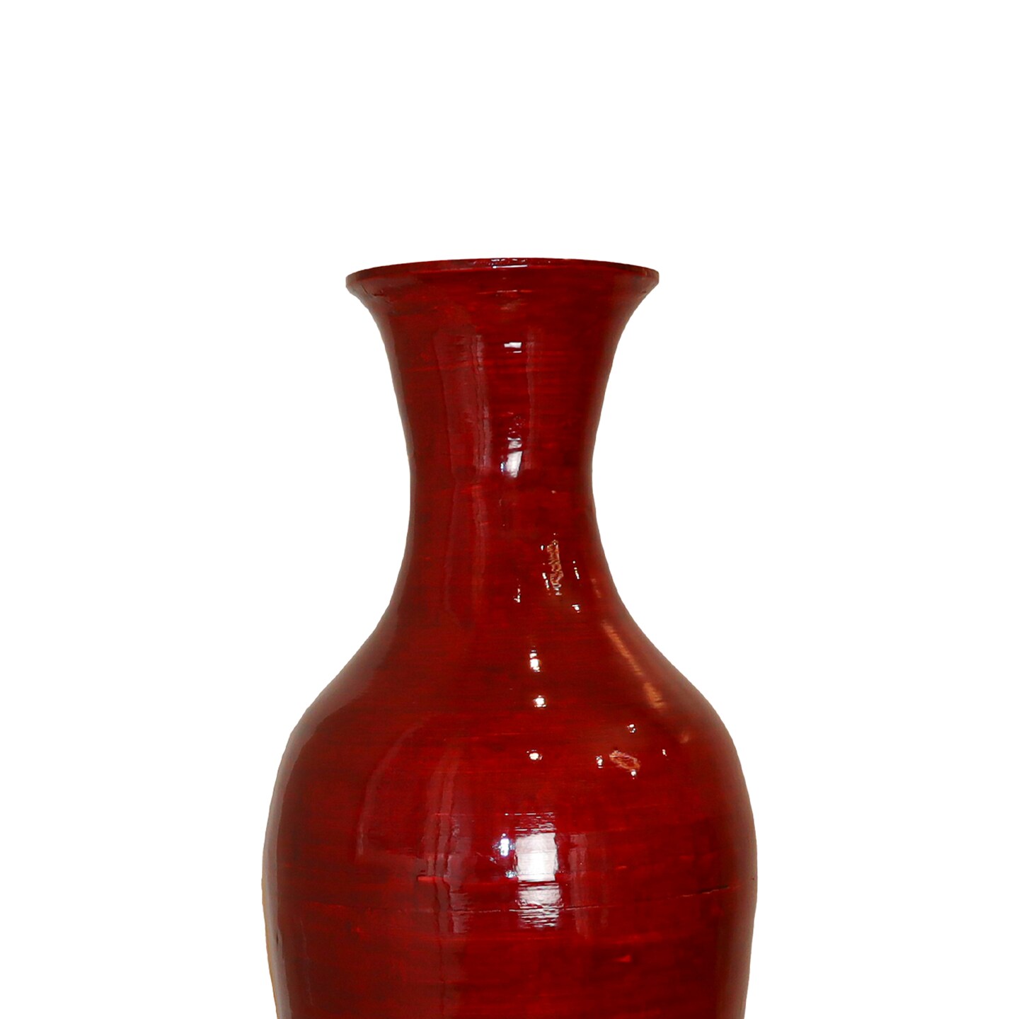 Uniquewise Tall Floor Vase, 37 Inch Bamboo Vase, Modern Vase for Dining, Living Room, Entryway, Large Flower Holder, Classic Floor Vase for Home Decor
