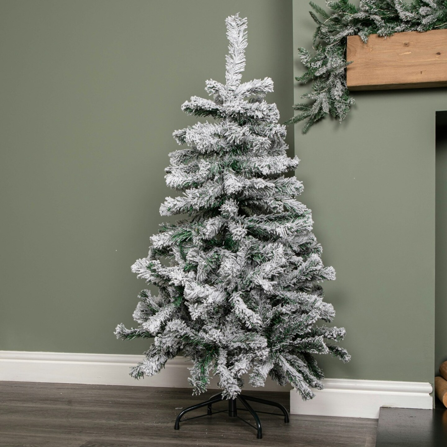 Snow Flocked 3ft Christmas Tree