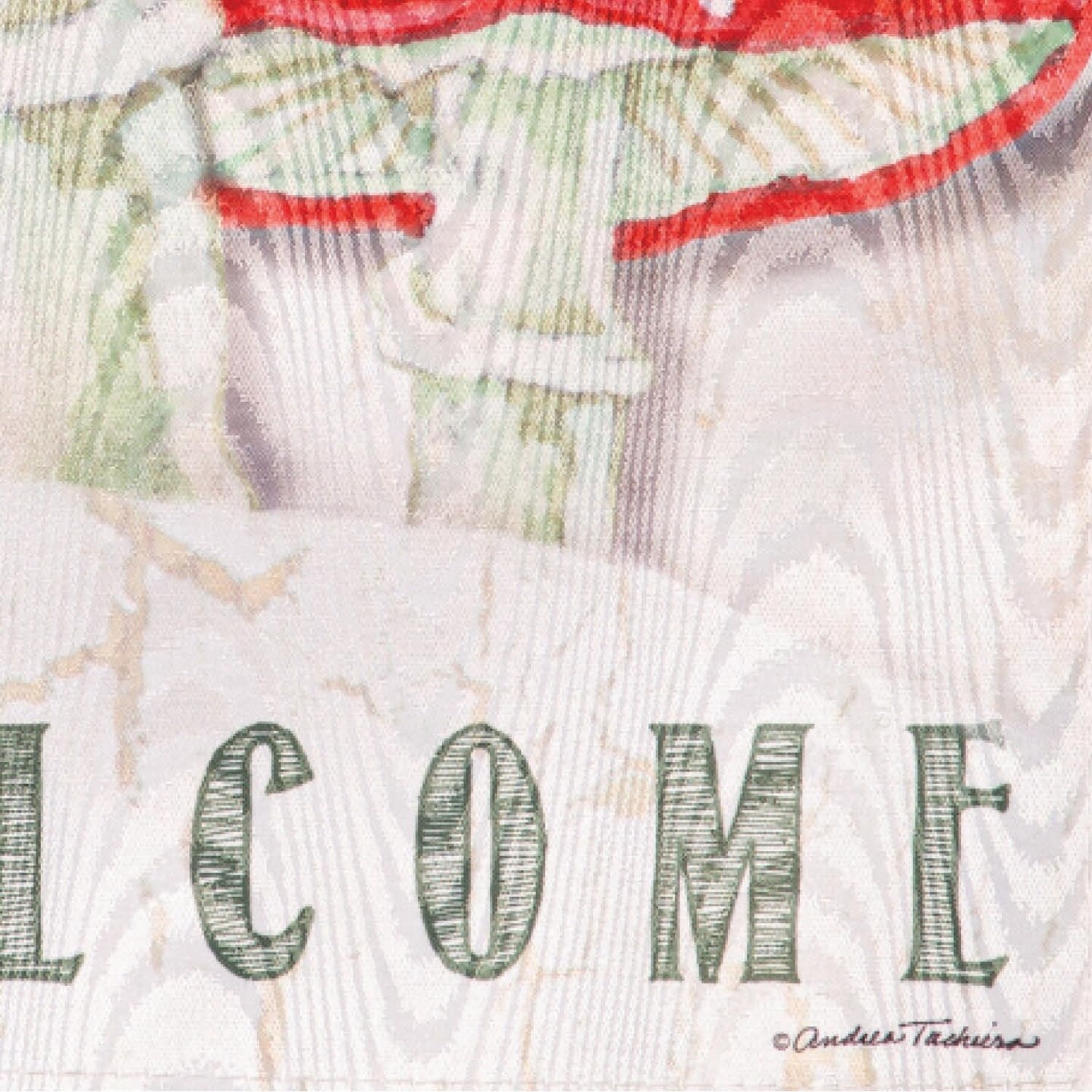 Chickadee and Winter Welcome Garden Flag 2 Sided