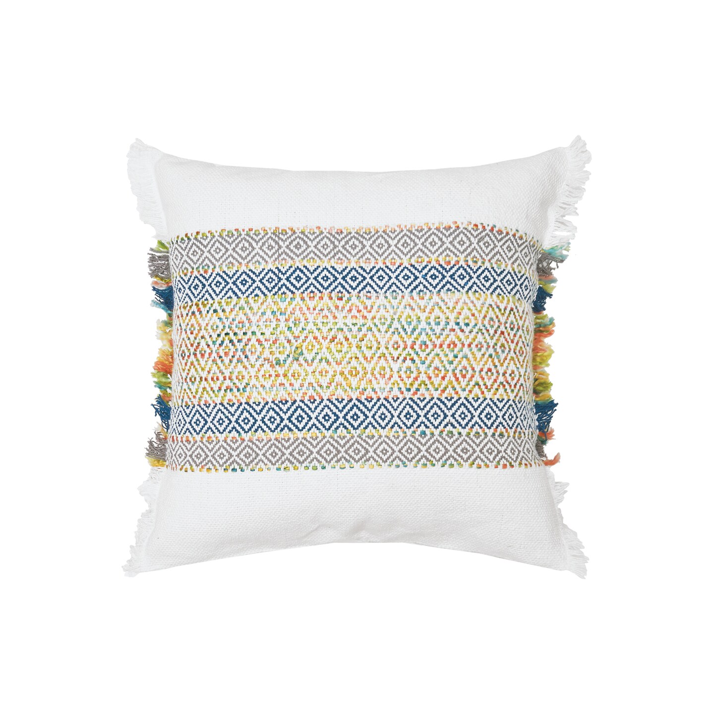 22&#x22; x 22&#x22; Ashley Woven Stripe Decorative Throw Pillow