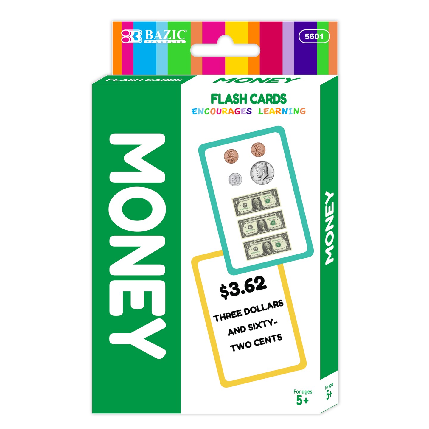 BAZIC Flash Cards Money (36/Pack)