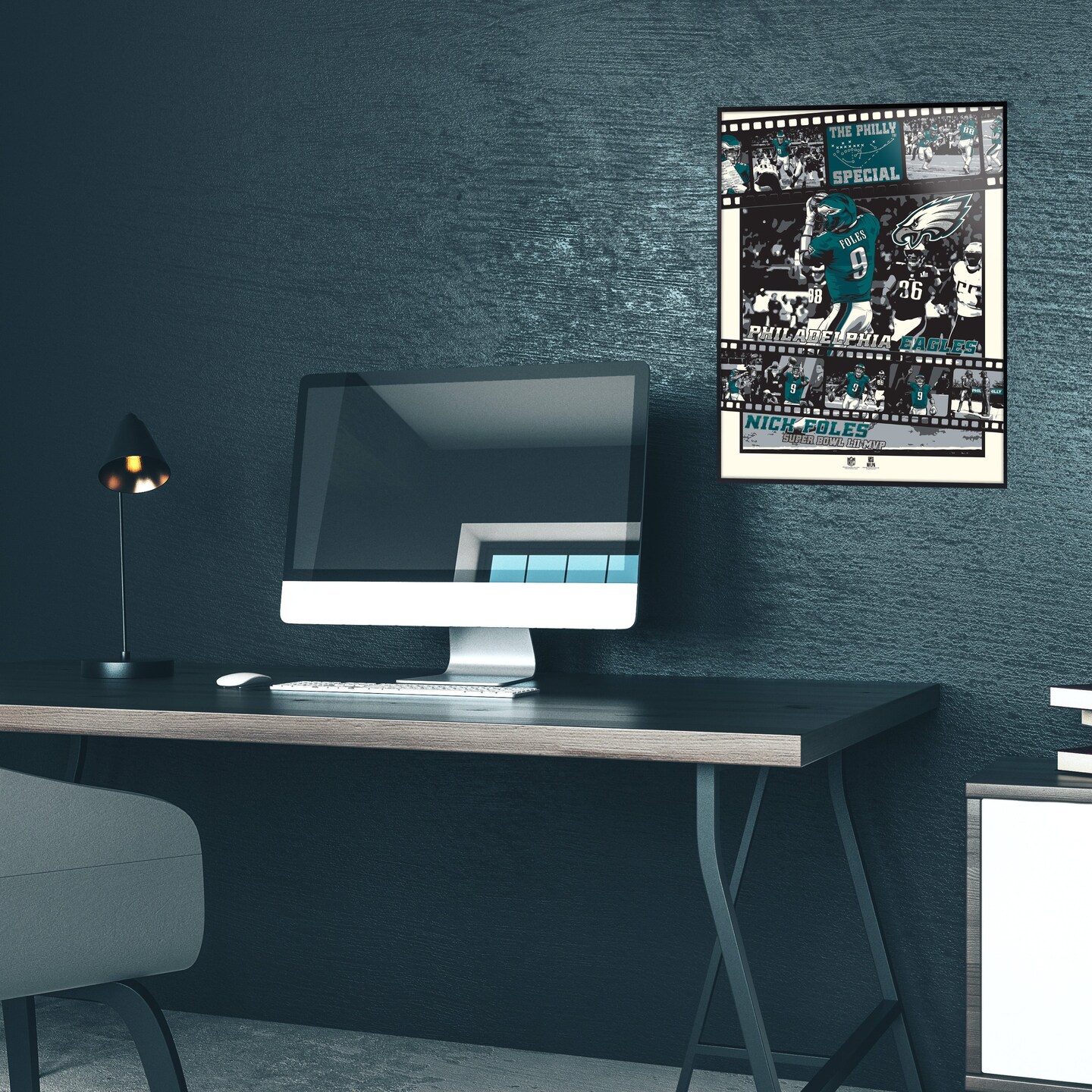 Phenom Gallery Philadelphia Eagles Super Bowl LII 18" x 24" Deluxe Framed Serigraph