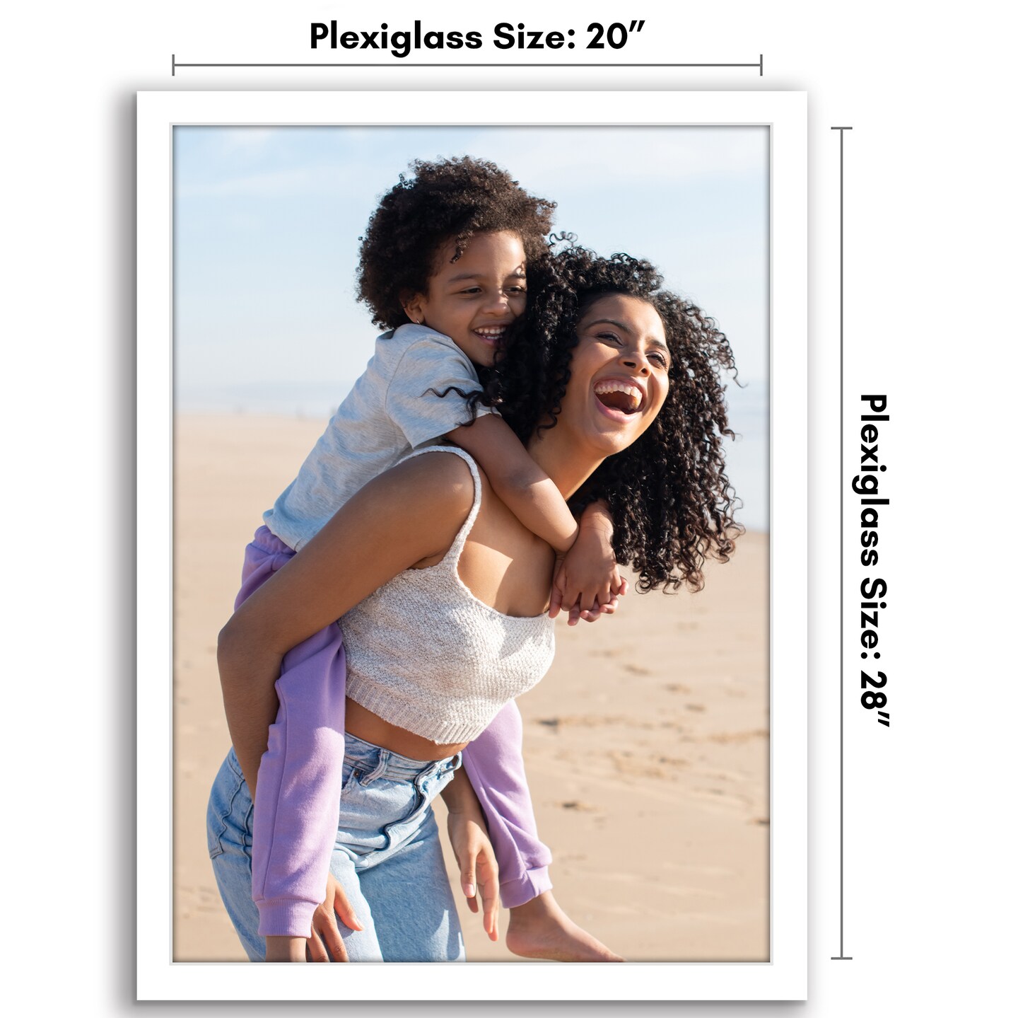 Americanflat Gallery Poster Frame - Wooden Picture Frame for Wall Art - Plexiglass Cover - Hanging Hardware for Horizontal or Vertical Display