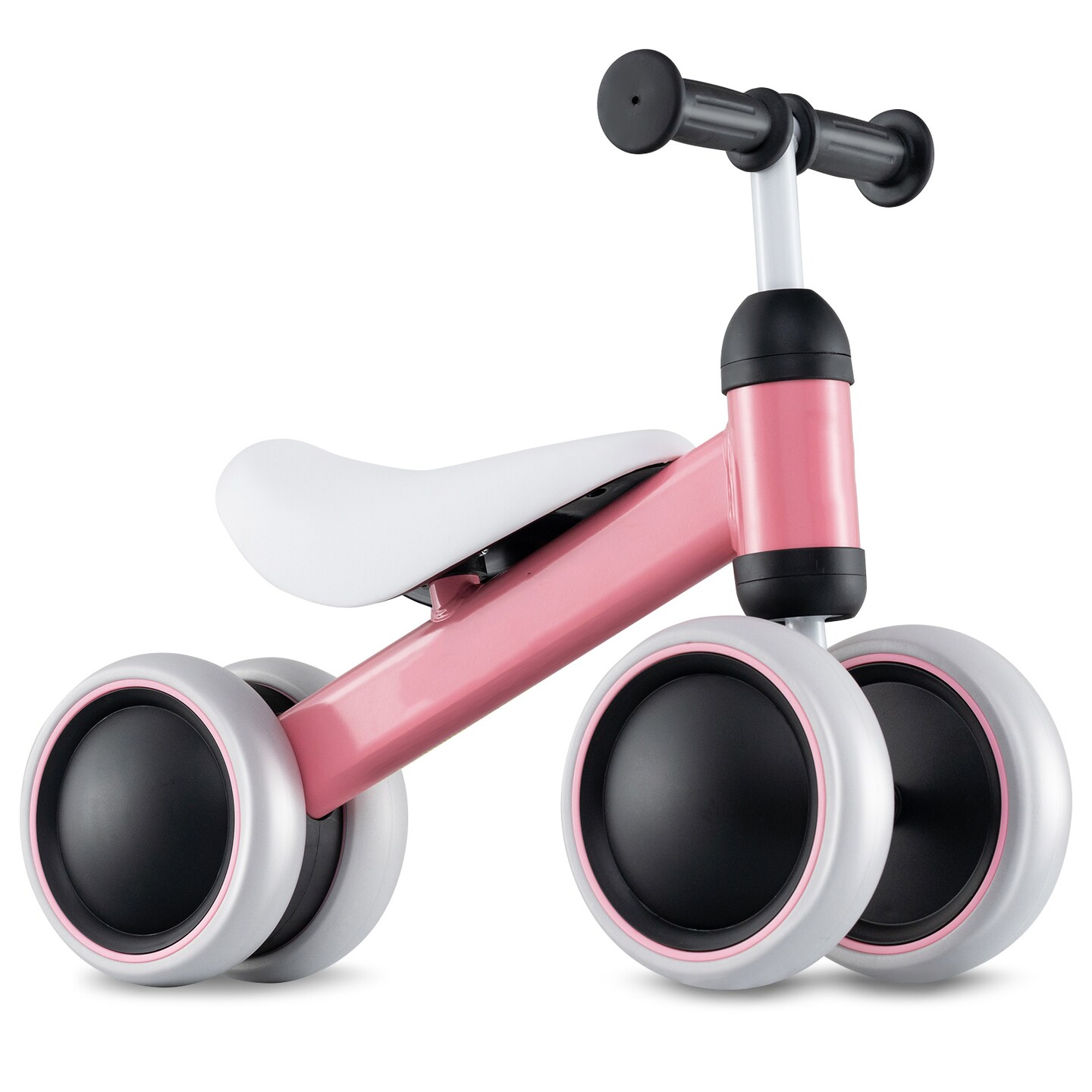 4 Wheels No-Pedal Baby Balance Bike Perfect for Indoor and Outdoor Use