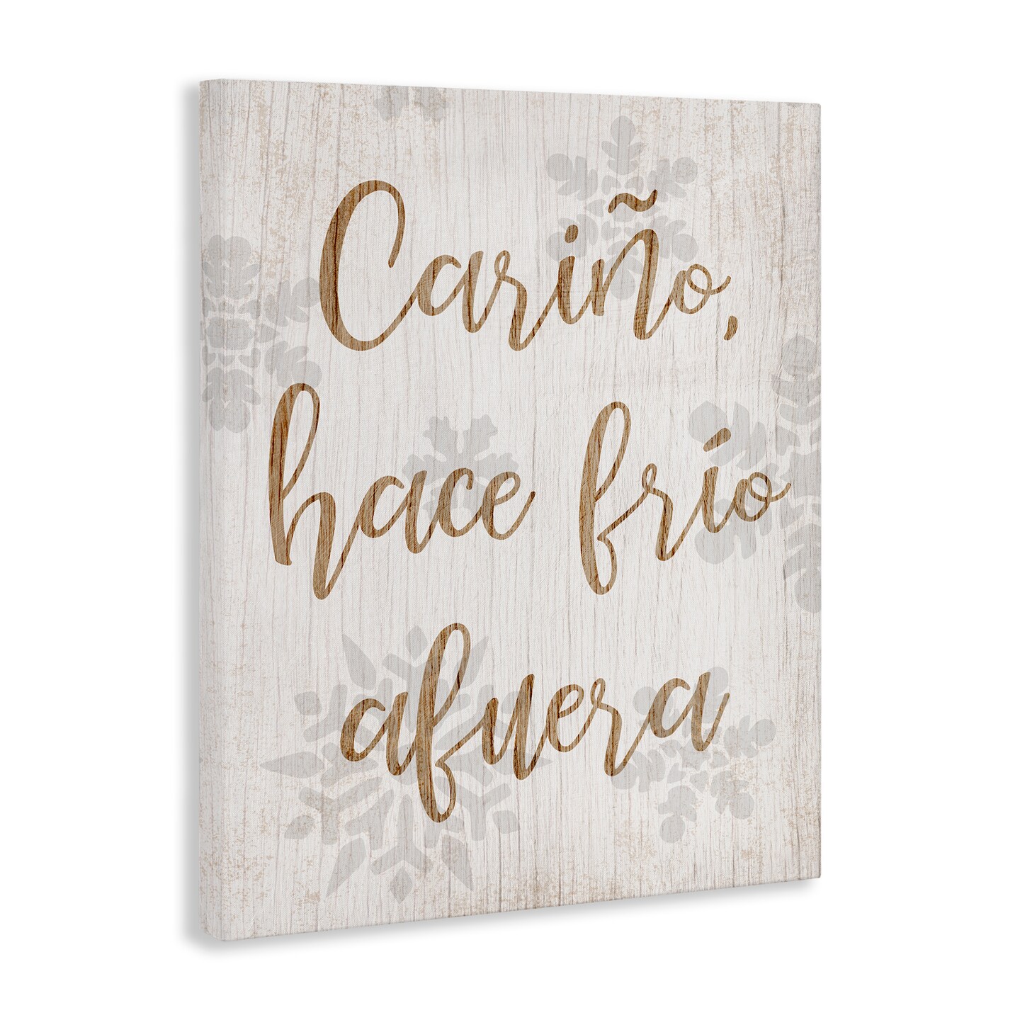 Stupell Industries Cari&#xF1;o Hace Frio Afuera Canvas Wall Art