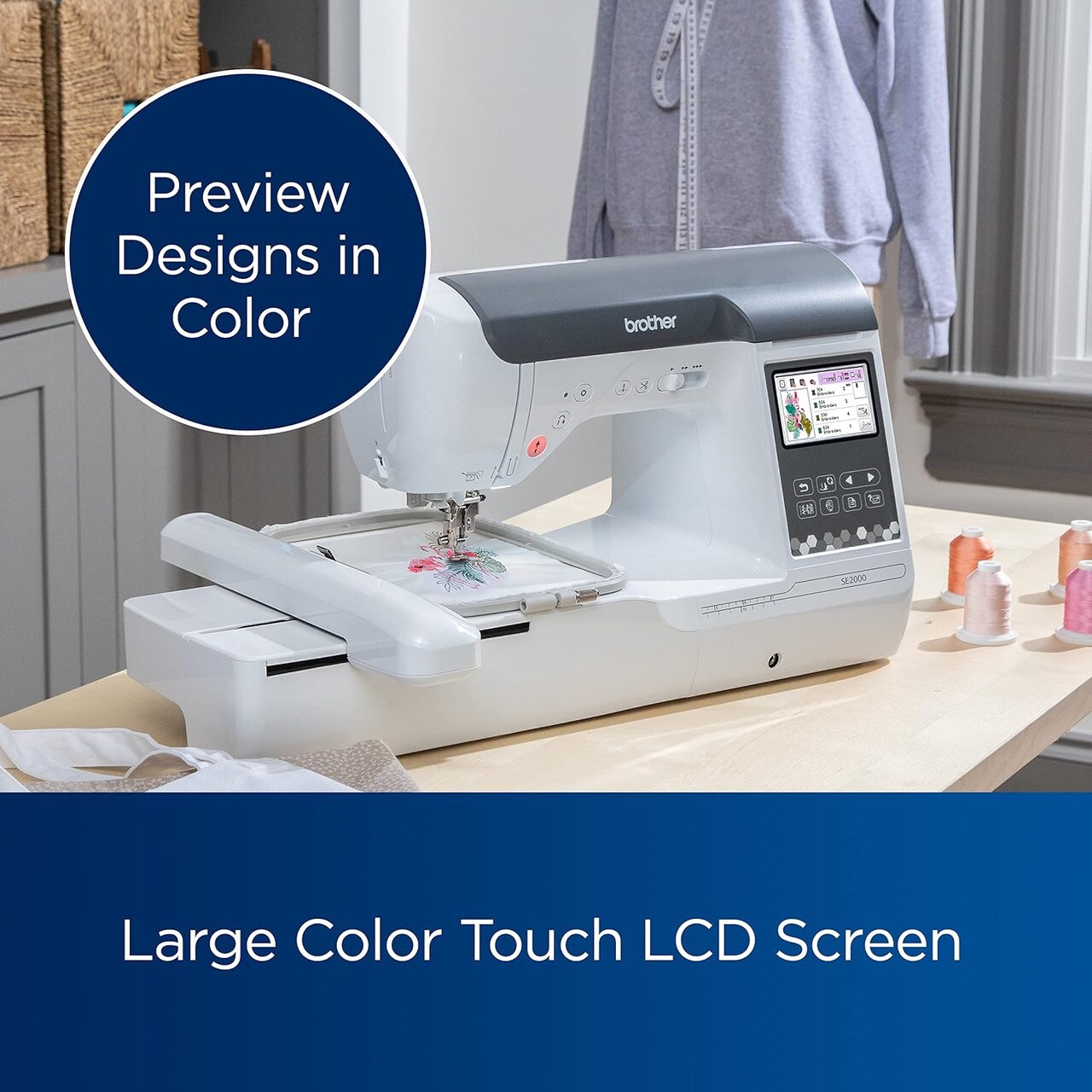Brother SE2000 Computerized Sewing + Embroidery Machine w/ Built-In WiFi