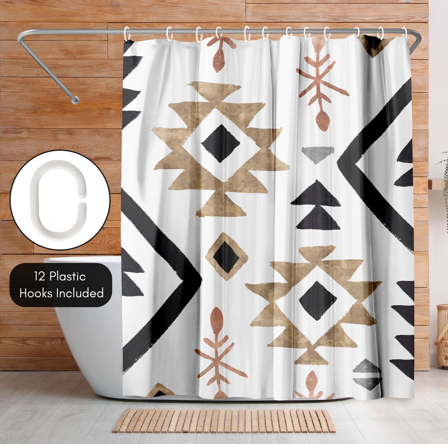 Rhythemics I by PI Creative Art Shower Curtain 71&#x22; x 74&#x22;