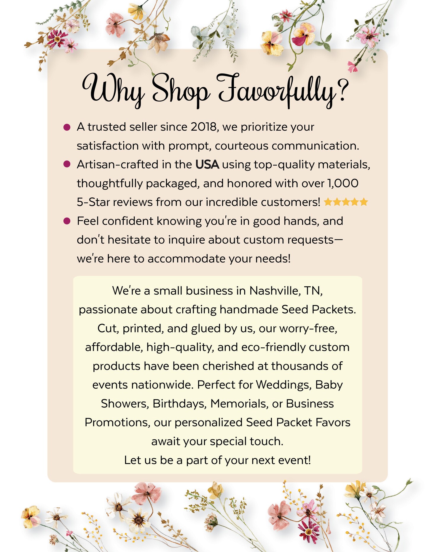 Personalized Baby Shower Seed Packet Favor, Custom Baby in Bloom Theme, Rustic Shower Keepsake, Set of 25 product 4