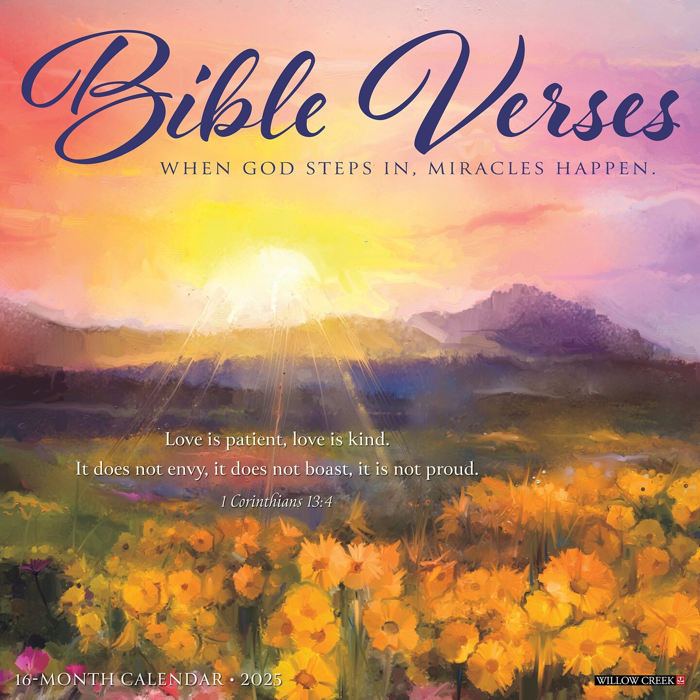 Bible Verses 2025 Wall Calendar