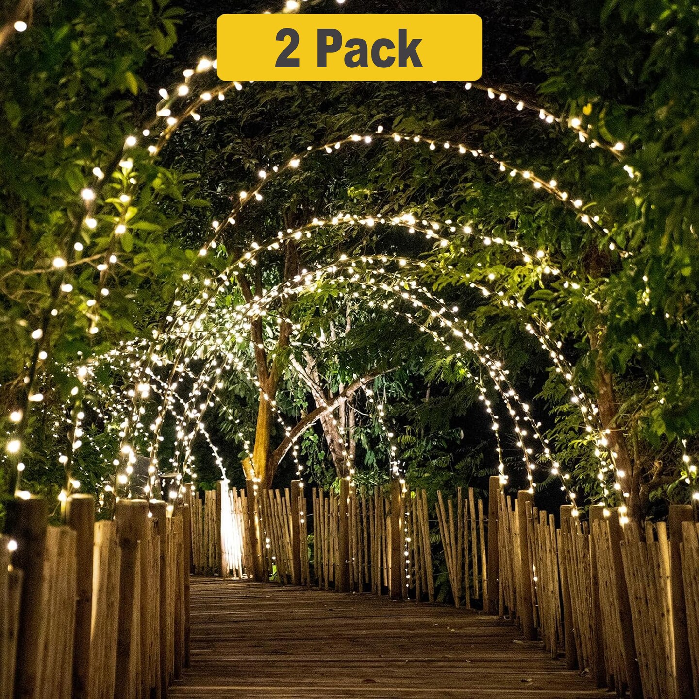 200 LED Solar Powered Outdoor String Light For Christmas