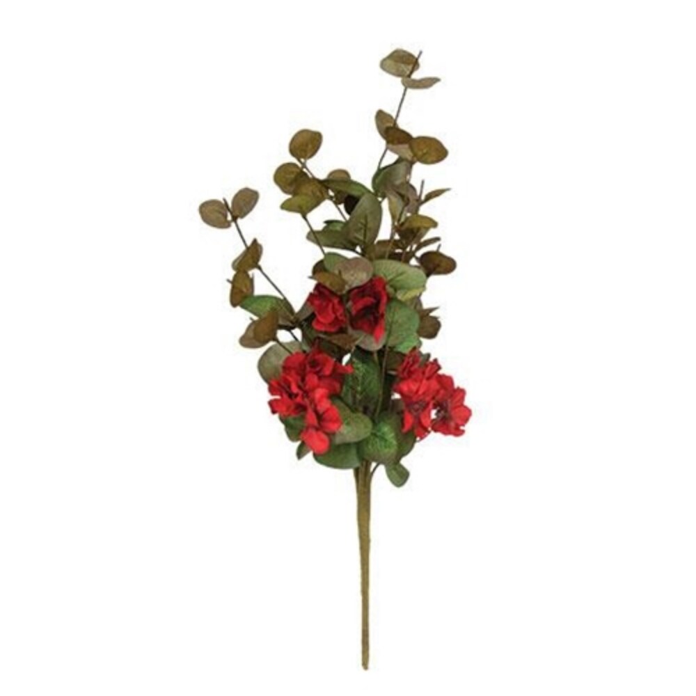 Red Flower &#x26; Eucalyptus Bush 18&#x22;l