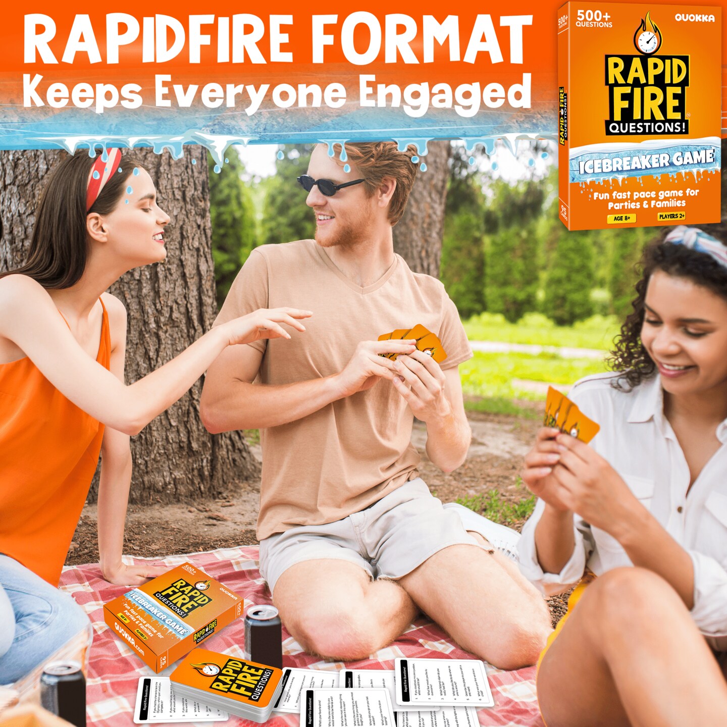 Rapid Fire Questions Kids &#x26; Family Card Quiz Game