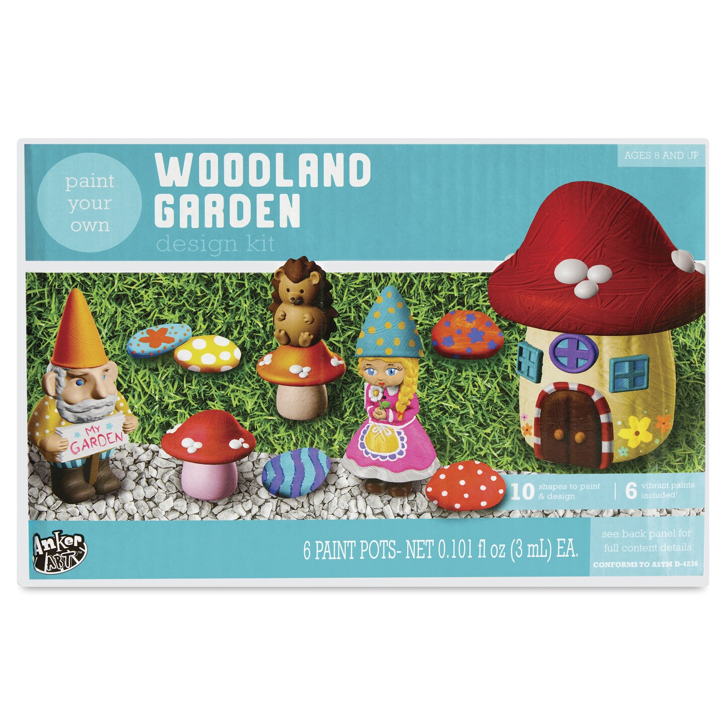 Anker Art Paint Your Own Garden Design Kit - Woodland Garden