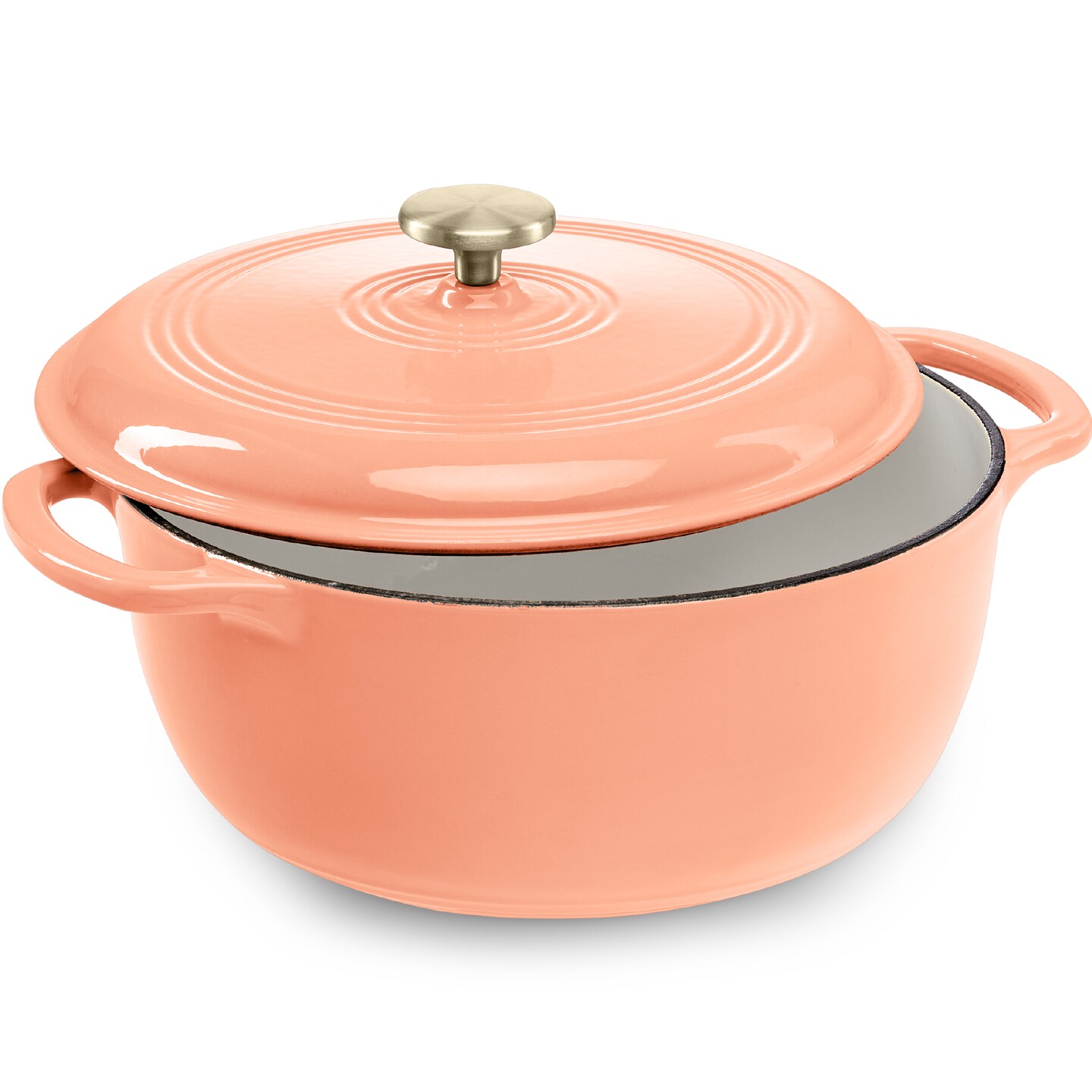 Best Choice Products 7.5 Quart Enamel Cast-Iron Dutch Oven, Heavy-Duty Cookware w/ Dual Handles, Lid