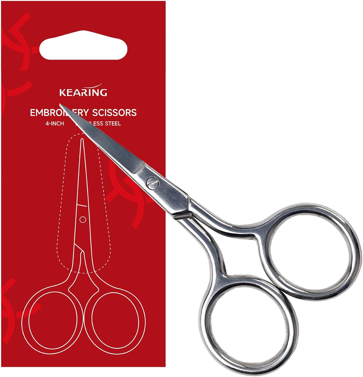 4" Small Sewing or Quilting Scissors - Stainless Steel Sharp Pointed Tip Shears