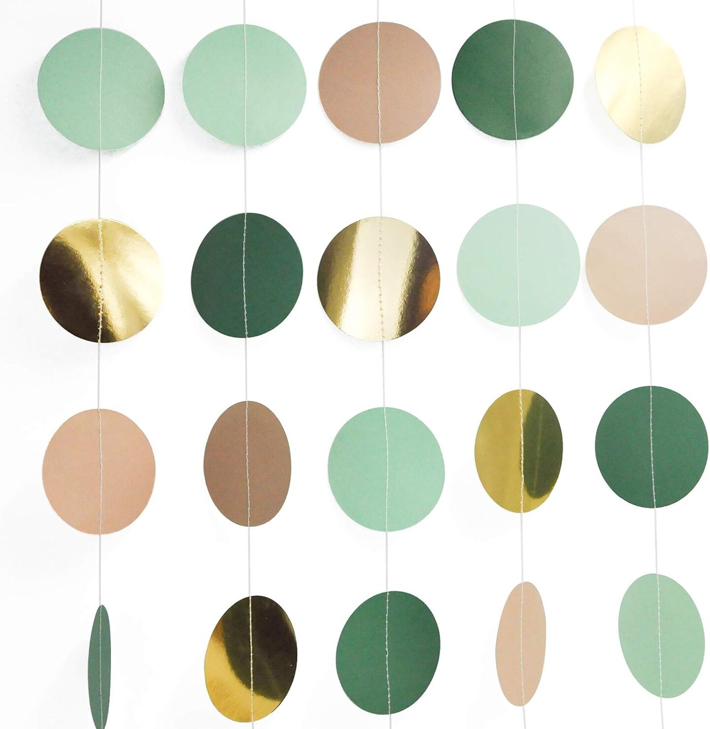 Wedding Party Decorations(Emerald Green, Light Green, Gold, Brown)	8.7 x 4.06 x 0.55 inches