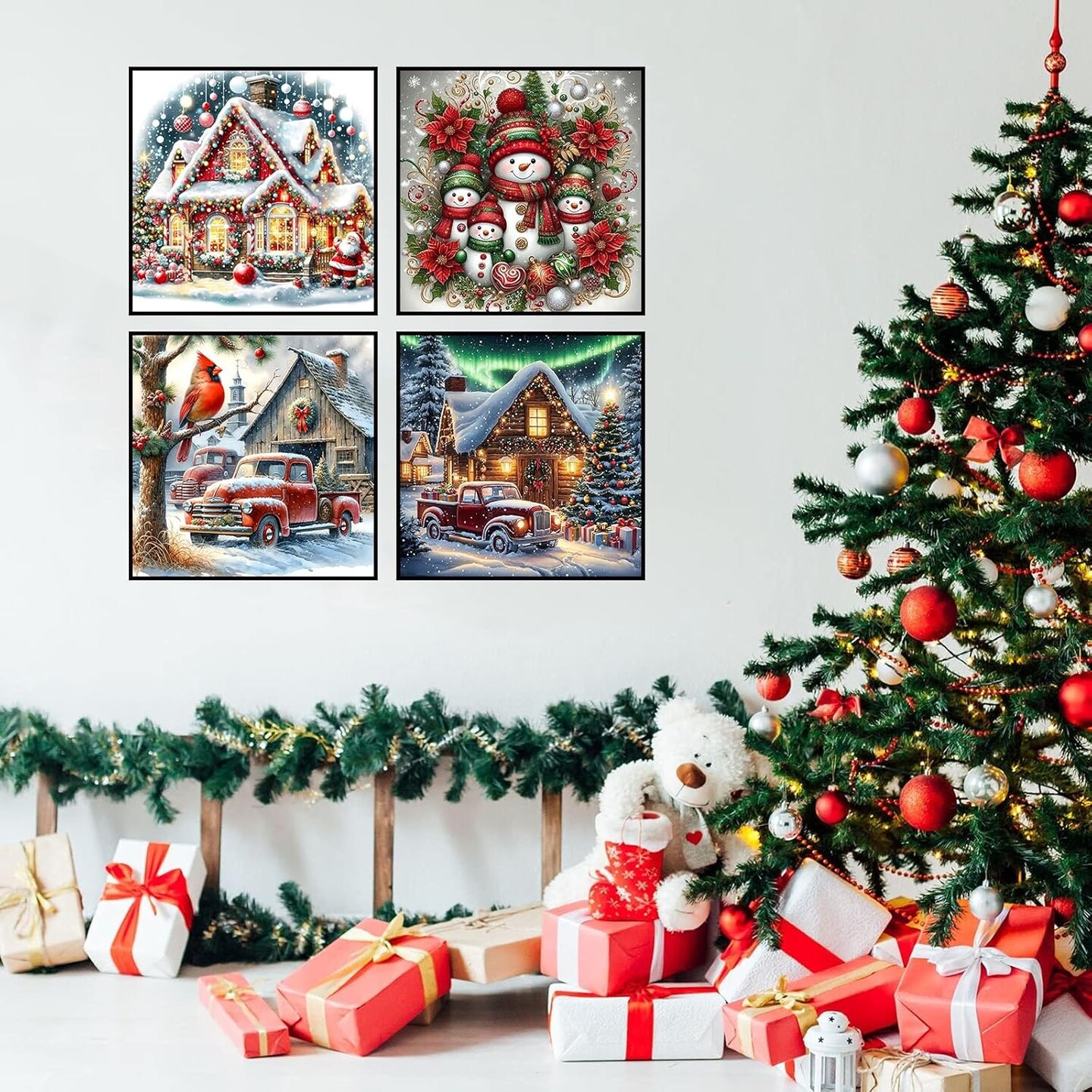 Christmas Diamond Art Kits for Adults(MZ0802)5 x 5 x 0.5 inches