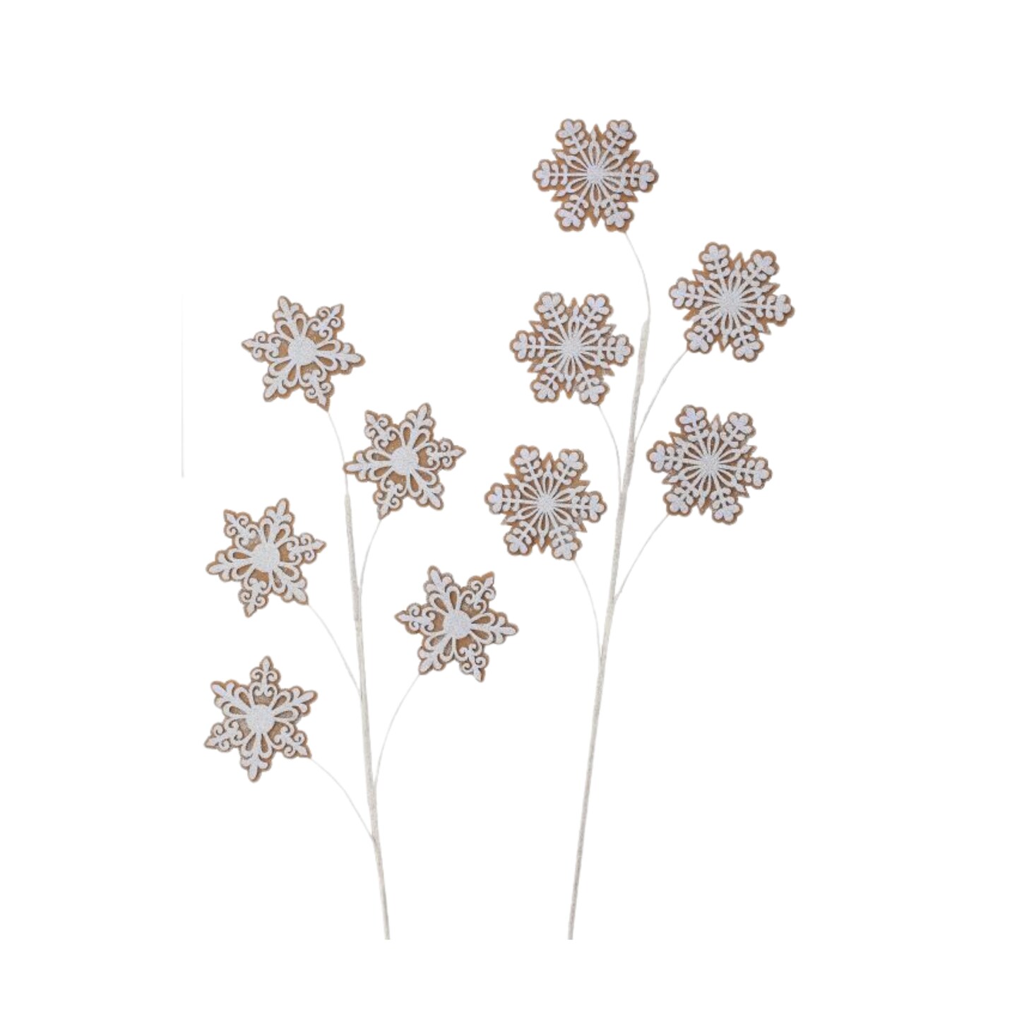 30" Gingerbread Cookie Spray Set of 2 – Christmas Tree Picks & Decor