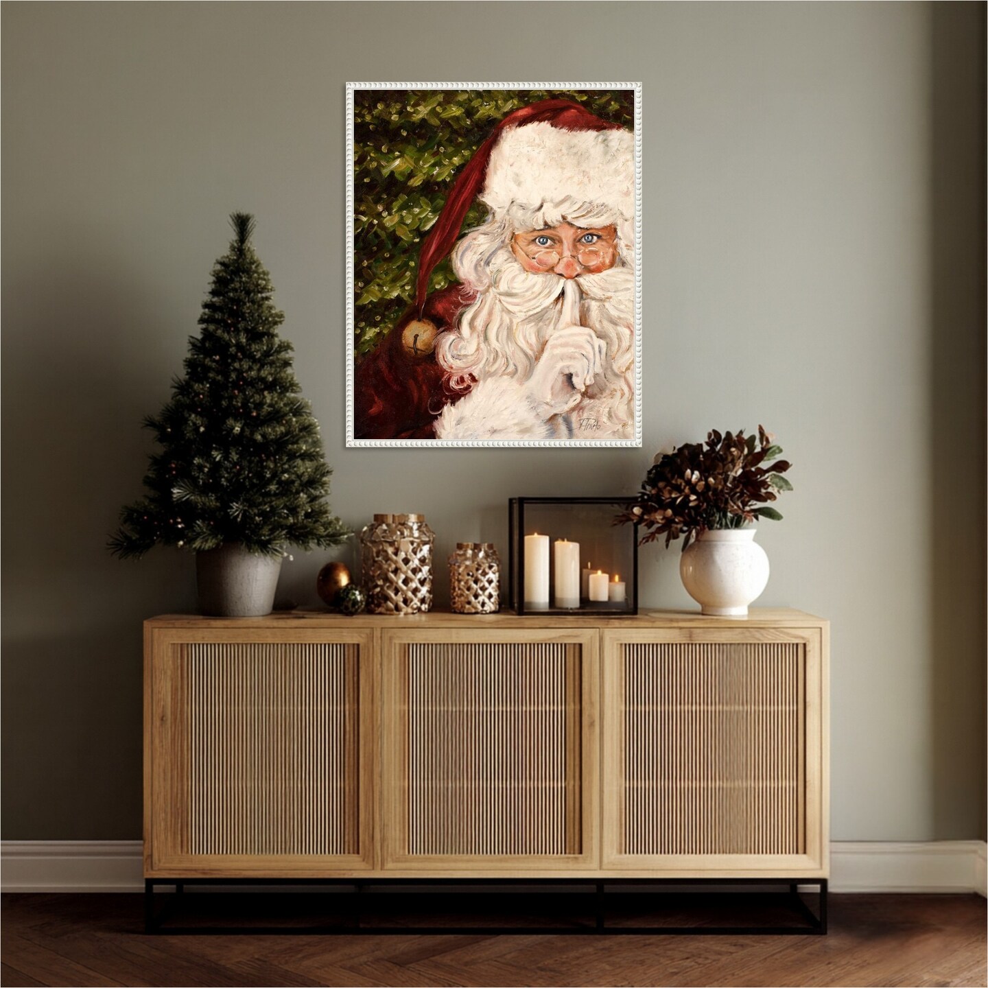 Secret Santa by Patricia Pinto Framed