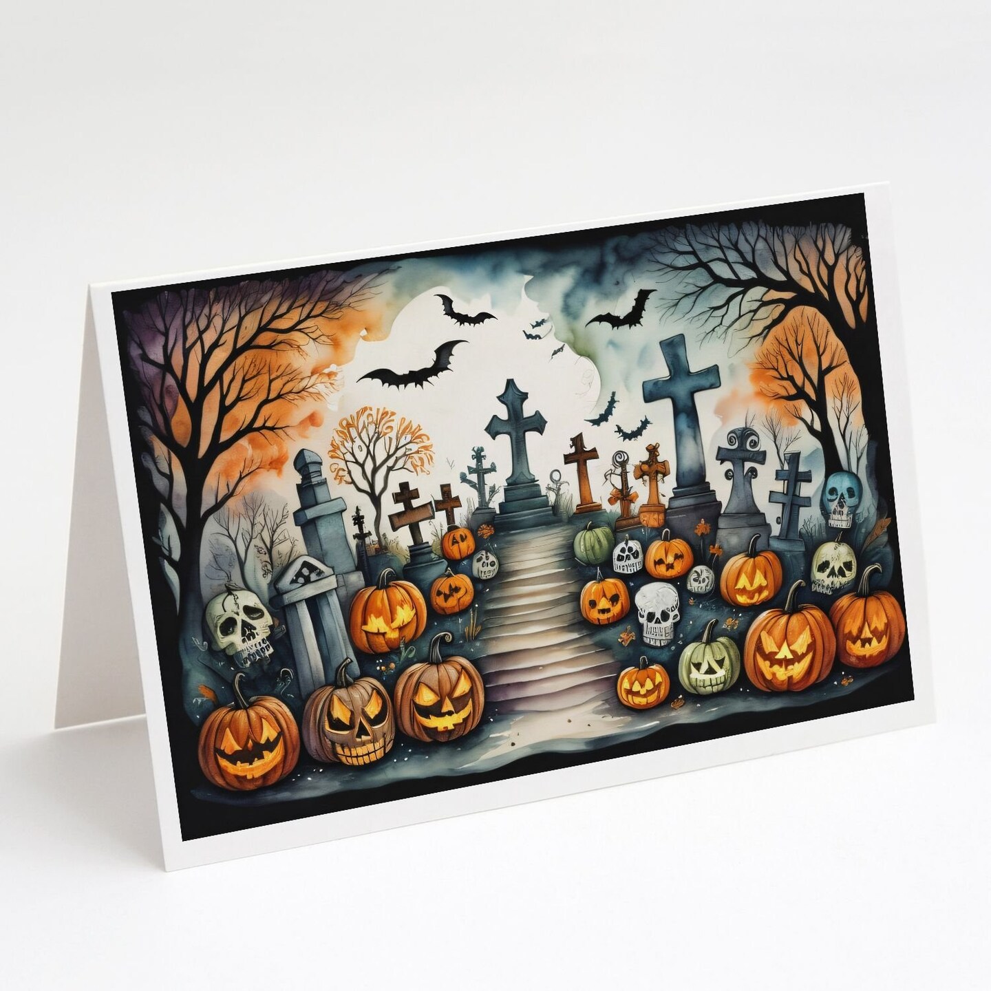 Edge Collections - 5" x 7" - Multicolor - Blank Greeting Cards with Envelopes - 8 Pieces