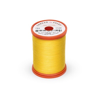 Cotton + Steel 50 Wt. Cotton Thread by Sulky - Sun Yellow - 660 yd. Spool