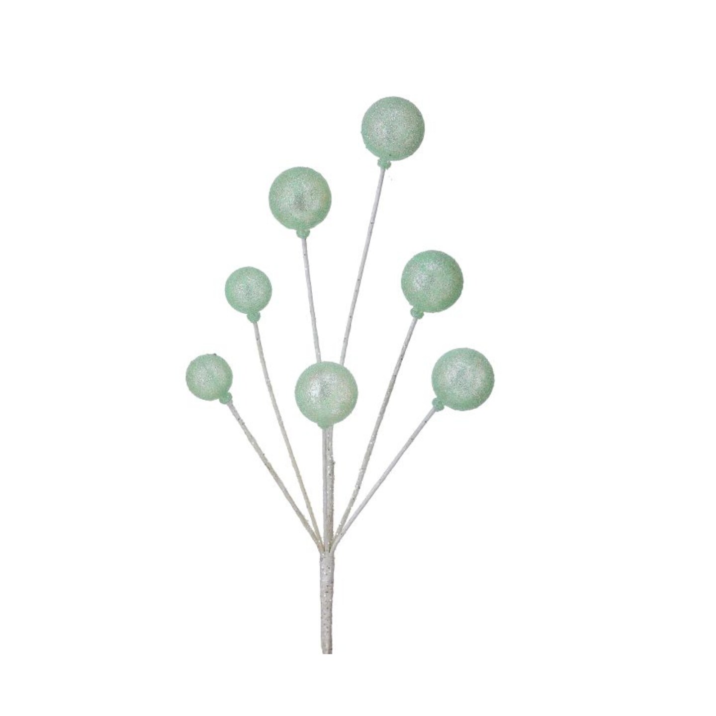 Mint Green Glitter Sugar Ball Spray 21" – Candyland Christmas Tree Pick-MTX75905MIGR