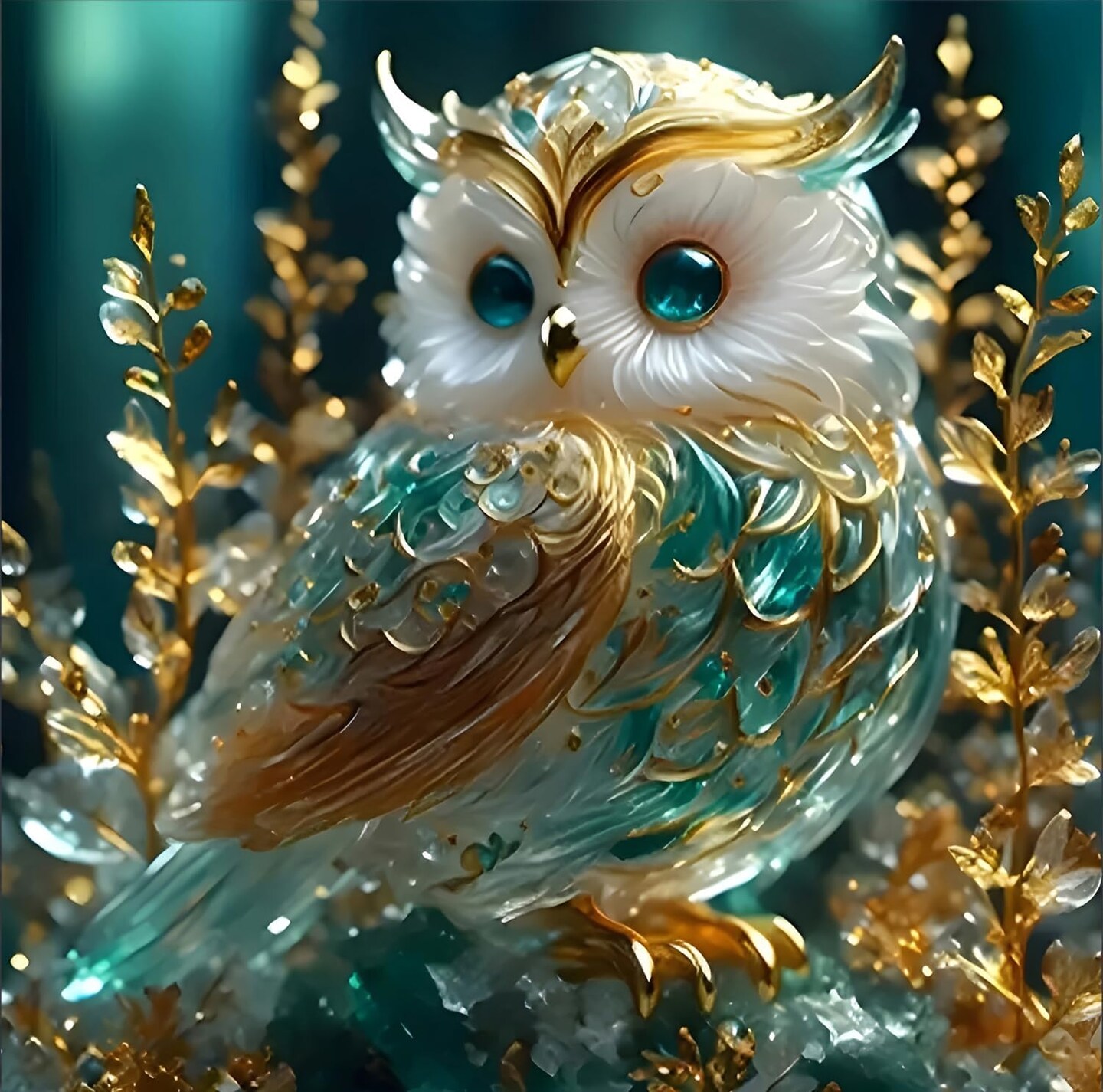 Owl Diamond Art(WCM006)7.5 x 0.65 x 11 inches
