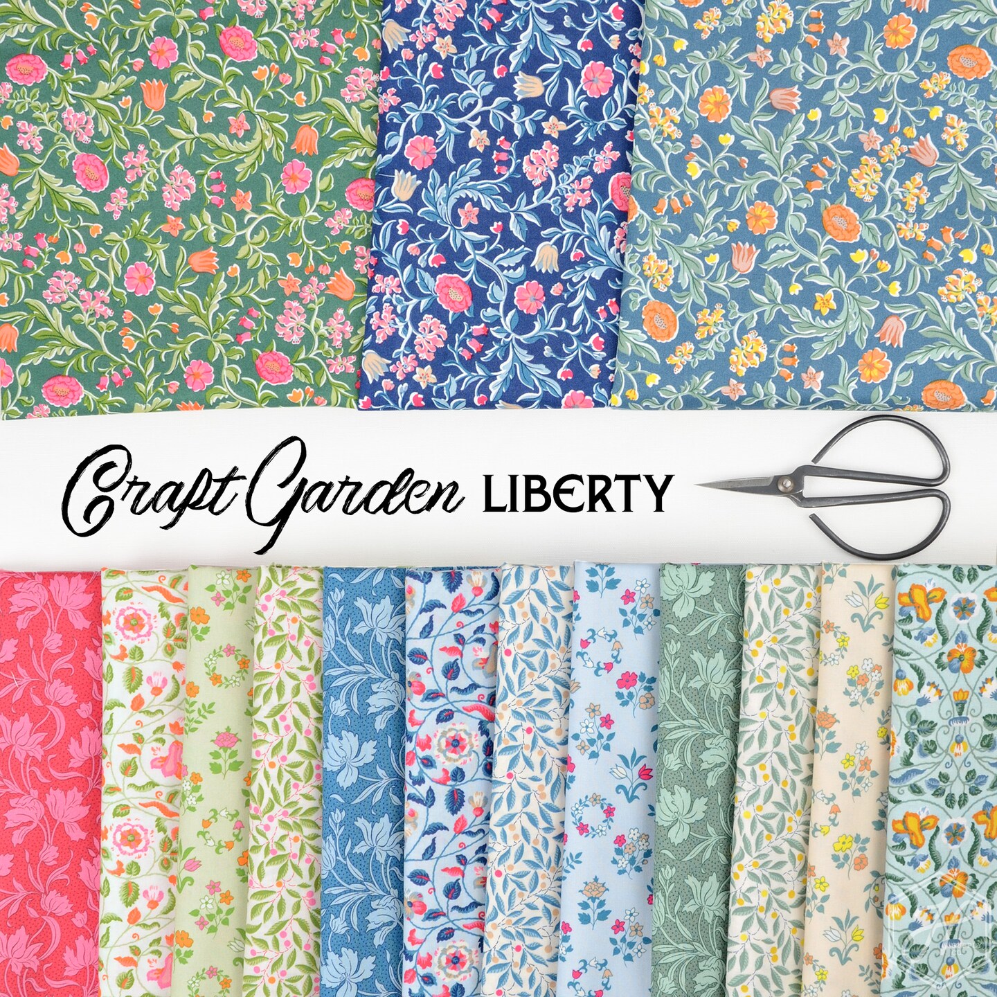 May&#x27;s Flowers in A (01667453a) | Craft Garden | Liberty Fabrics | Riley Blake