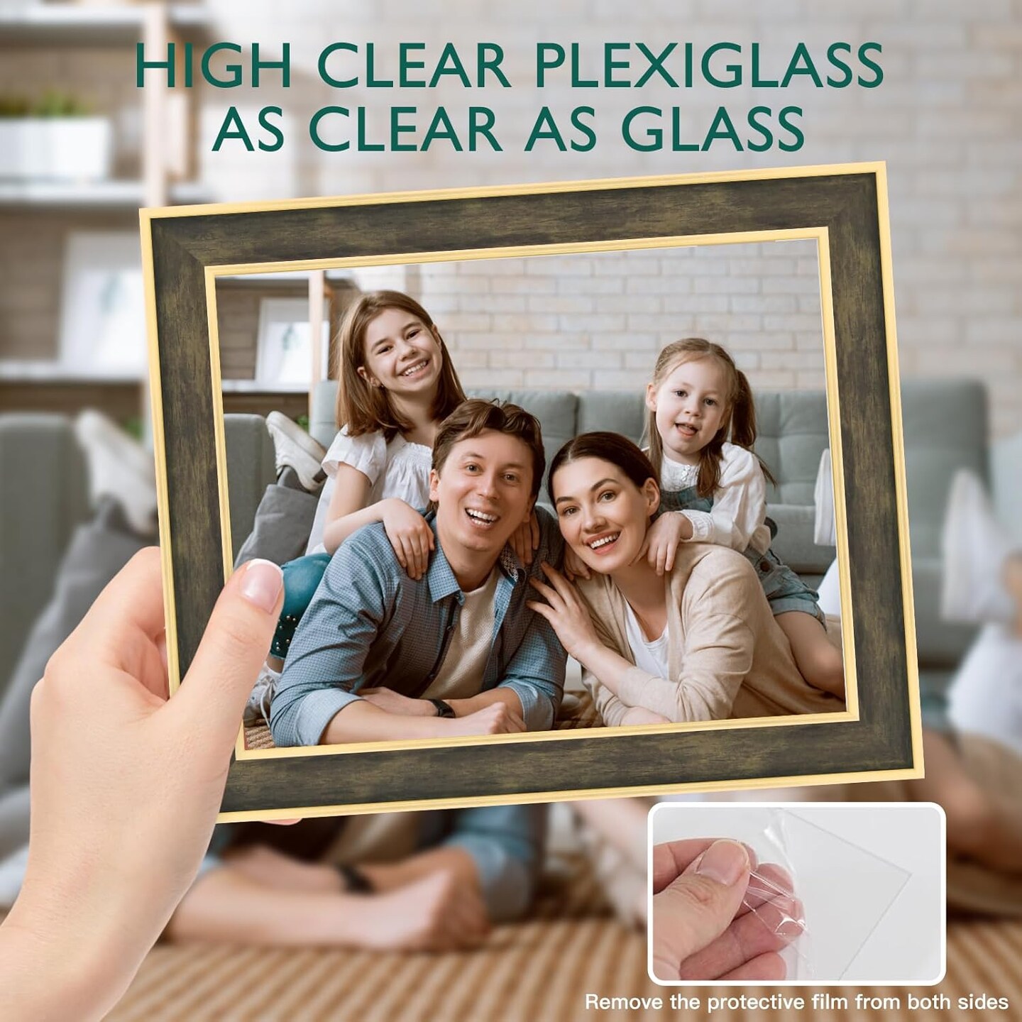 4 Pack Picture Frames Farmhouse Rustic Picture Frame Sets(Mix Color, 5x7 (4pc)(Mix Color)7"L x 5"W