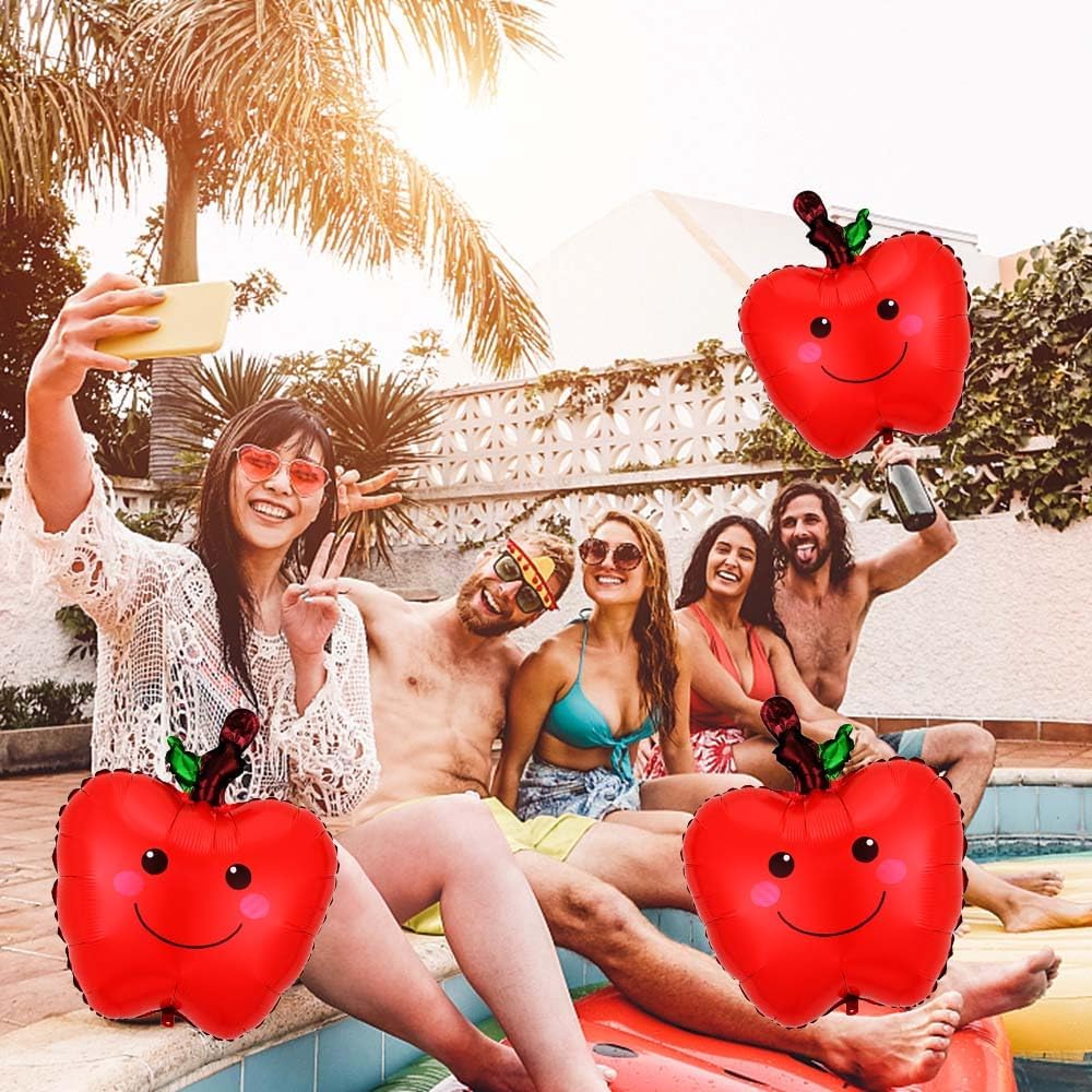 Apple Balloons Foil Fruity Balloons Party Decoration